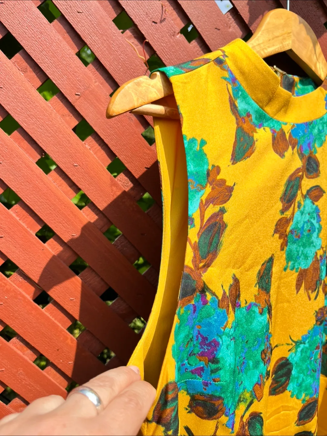 Yellow Floral Sleeveless Dress image indicator(8)