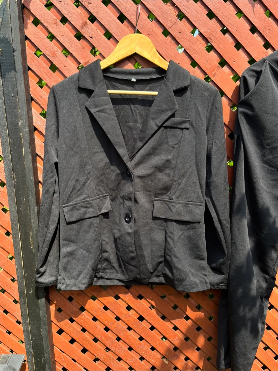 Black Blazer and Pants Set image indicator(2)