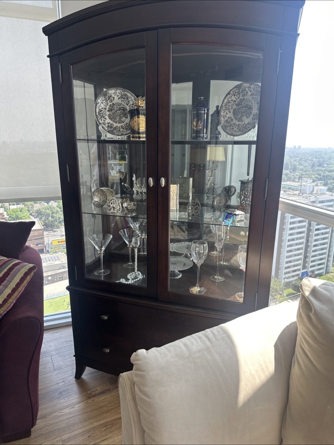 Wooden China Cabinet