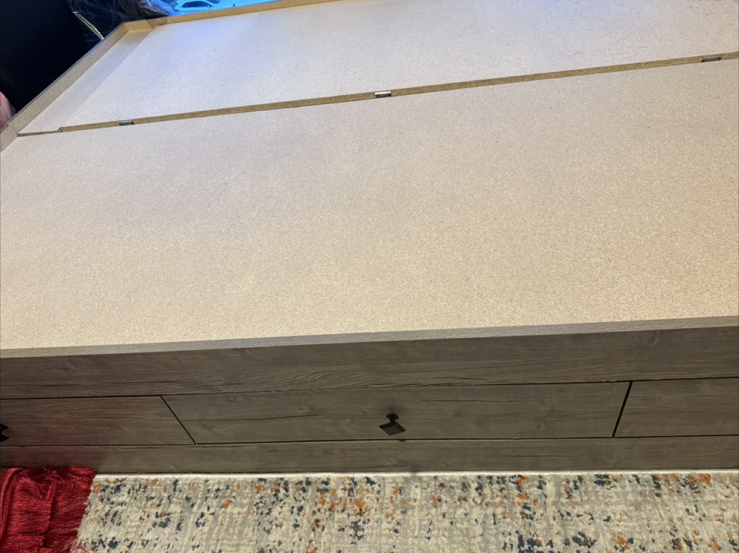 Wood Frame Bed with Storage and Night Stand - photo 3