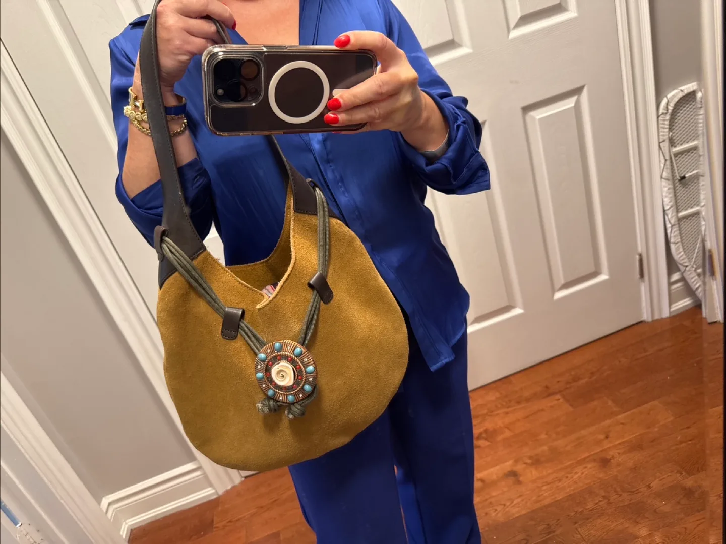 Roberto C. Suede Hobo Bag image indicator(2)