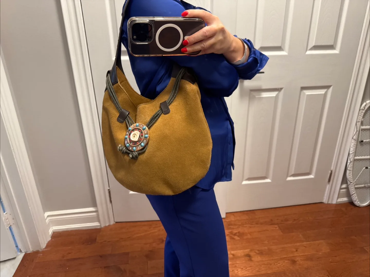 Roberto C. Suede Hobo Bag image indicator(3)