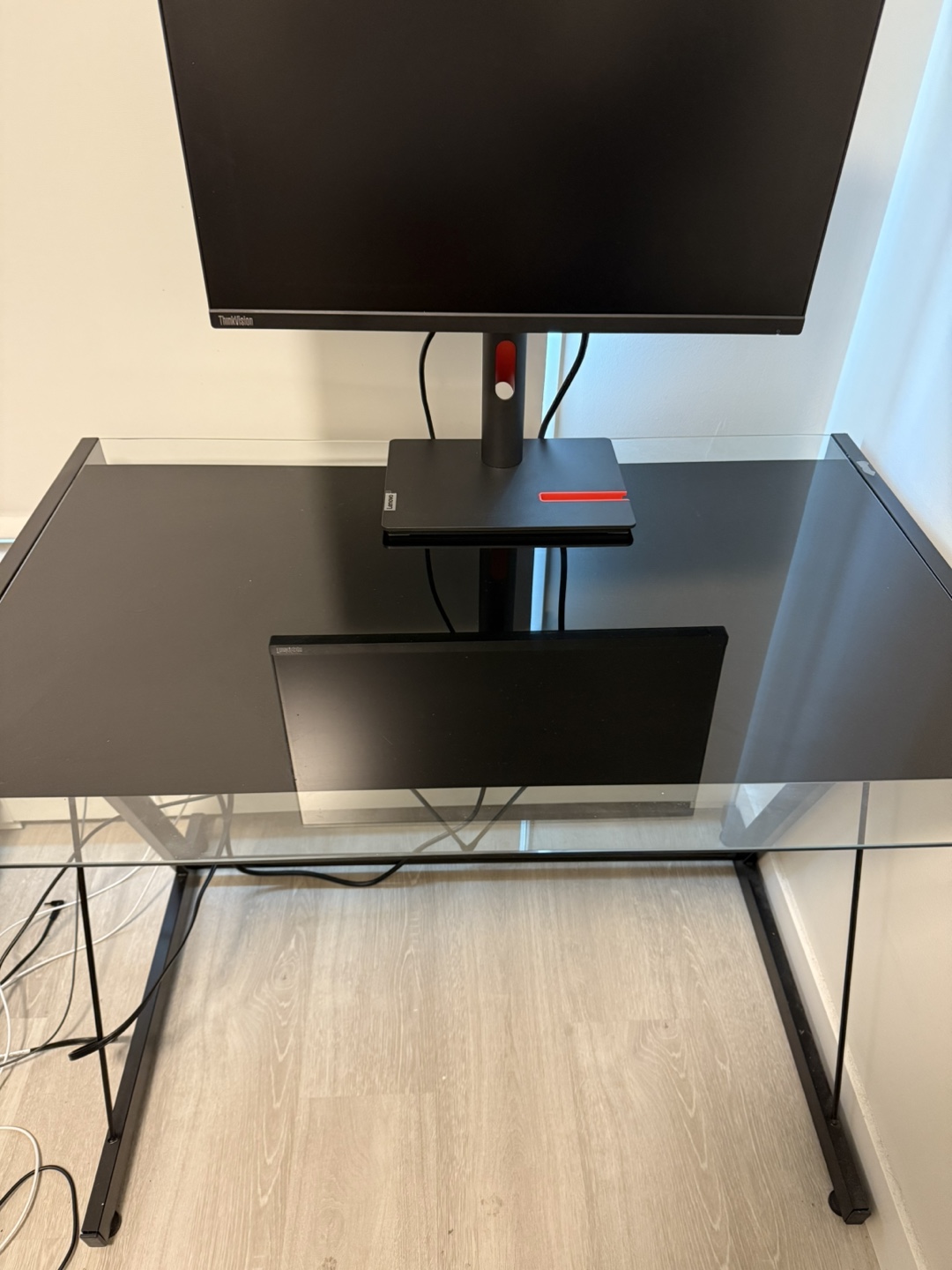Glass Top Computer Desk - photo 2