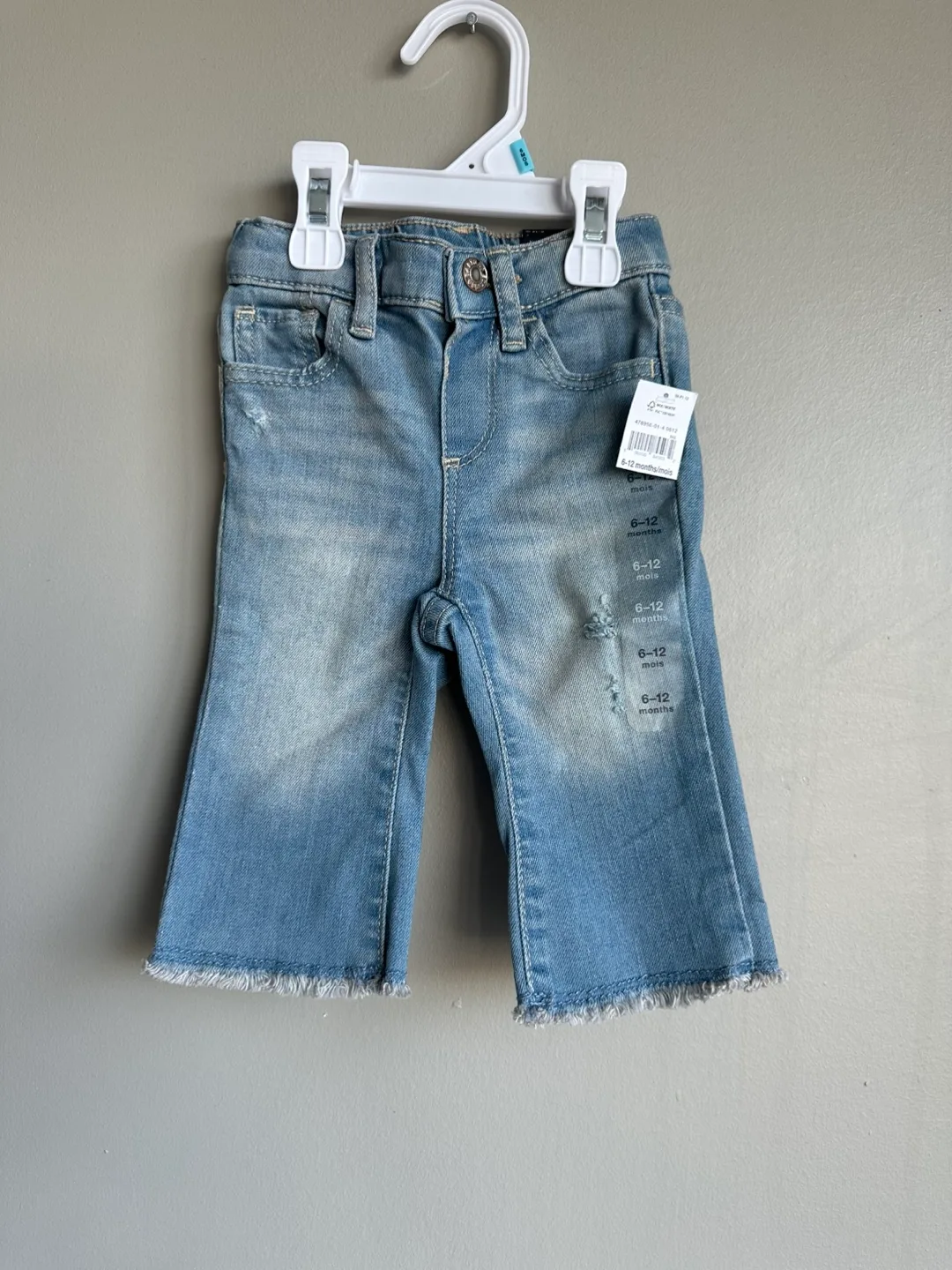 New Gap Denim Jeans - 6-12 Months thumbnail