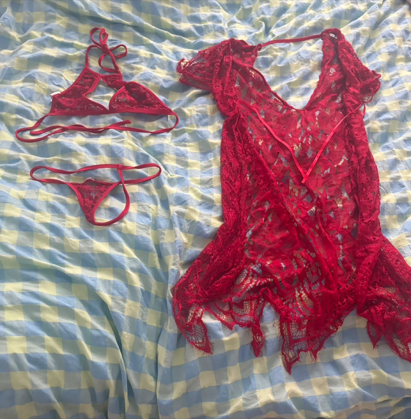 3 piece lingerie set (New) (Small) thumbnail