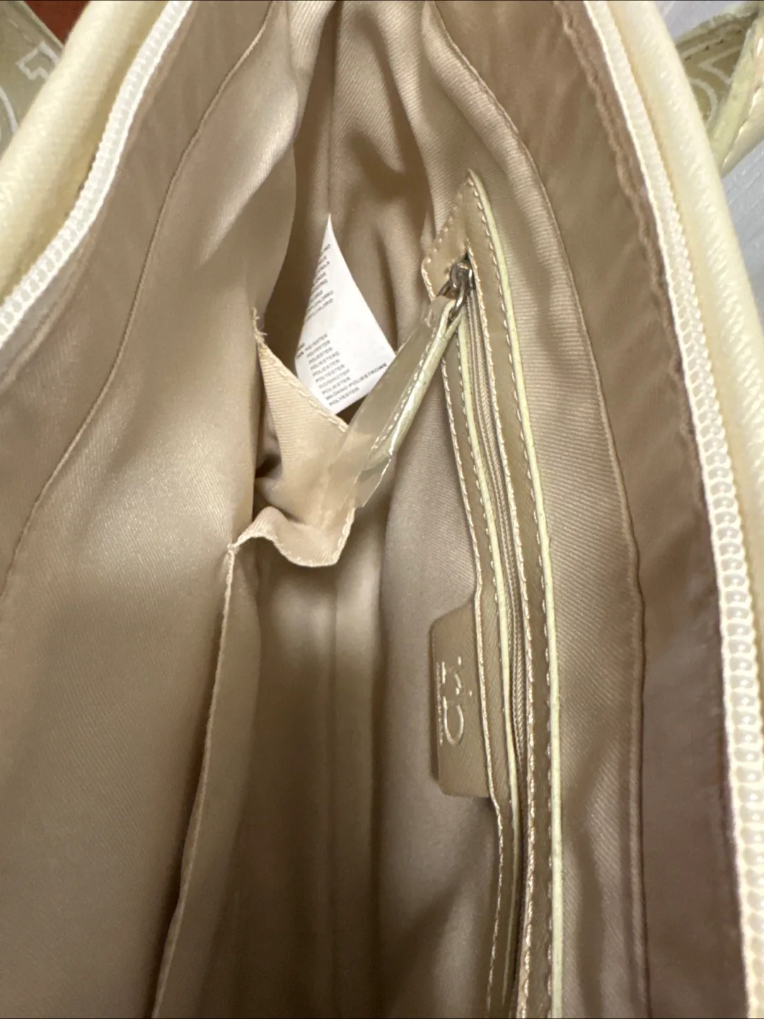 Rocco Barocco White & Beige Handbag image indicator(4)