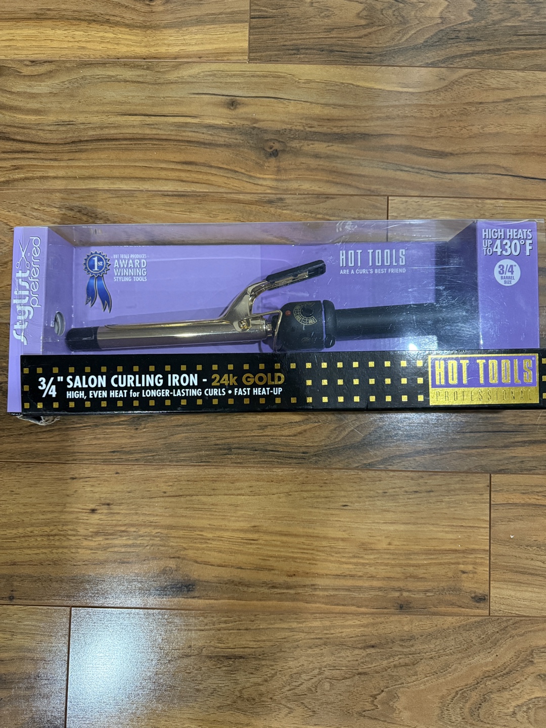 Hot Tools 3/4" 24k Gold Curling Iron - New in Box!