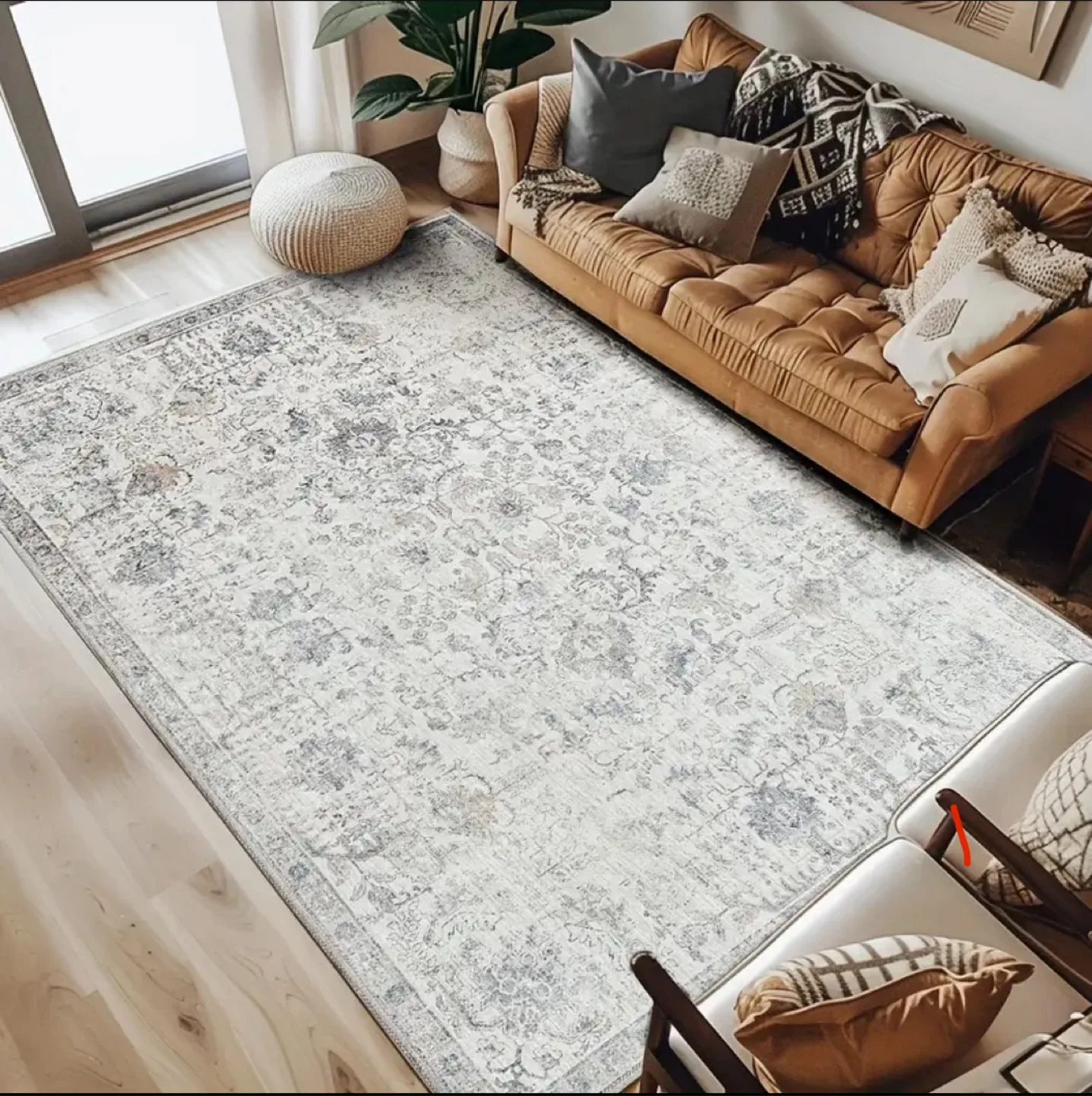 6x9 Machine washable Area Rug - Light Grey image indicator(2)