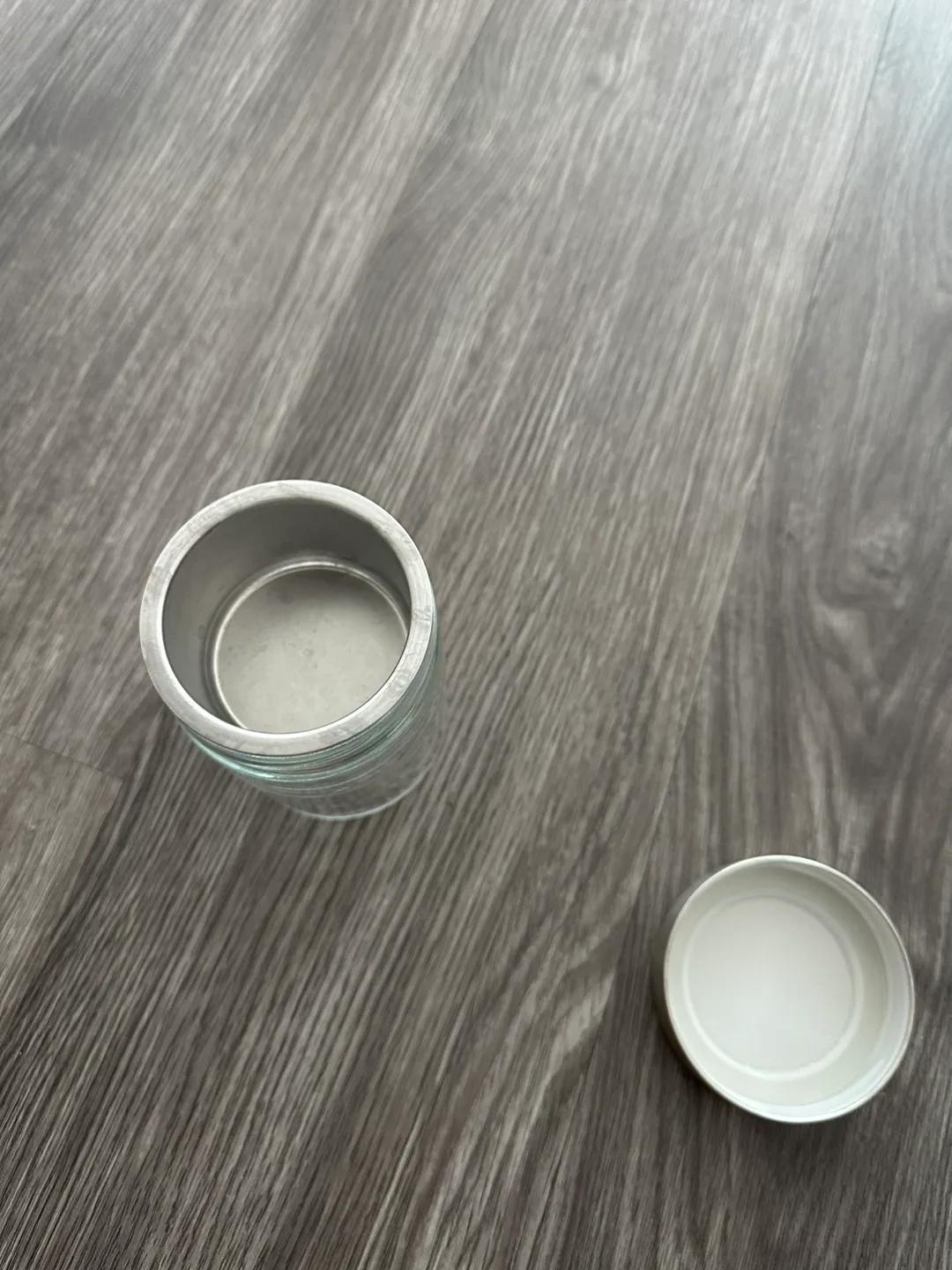 ‼️MOVE OUT SALE‼️ Glass Jar with Metal Lid image indicator(2)