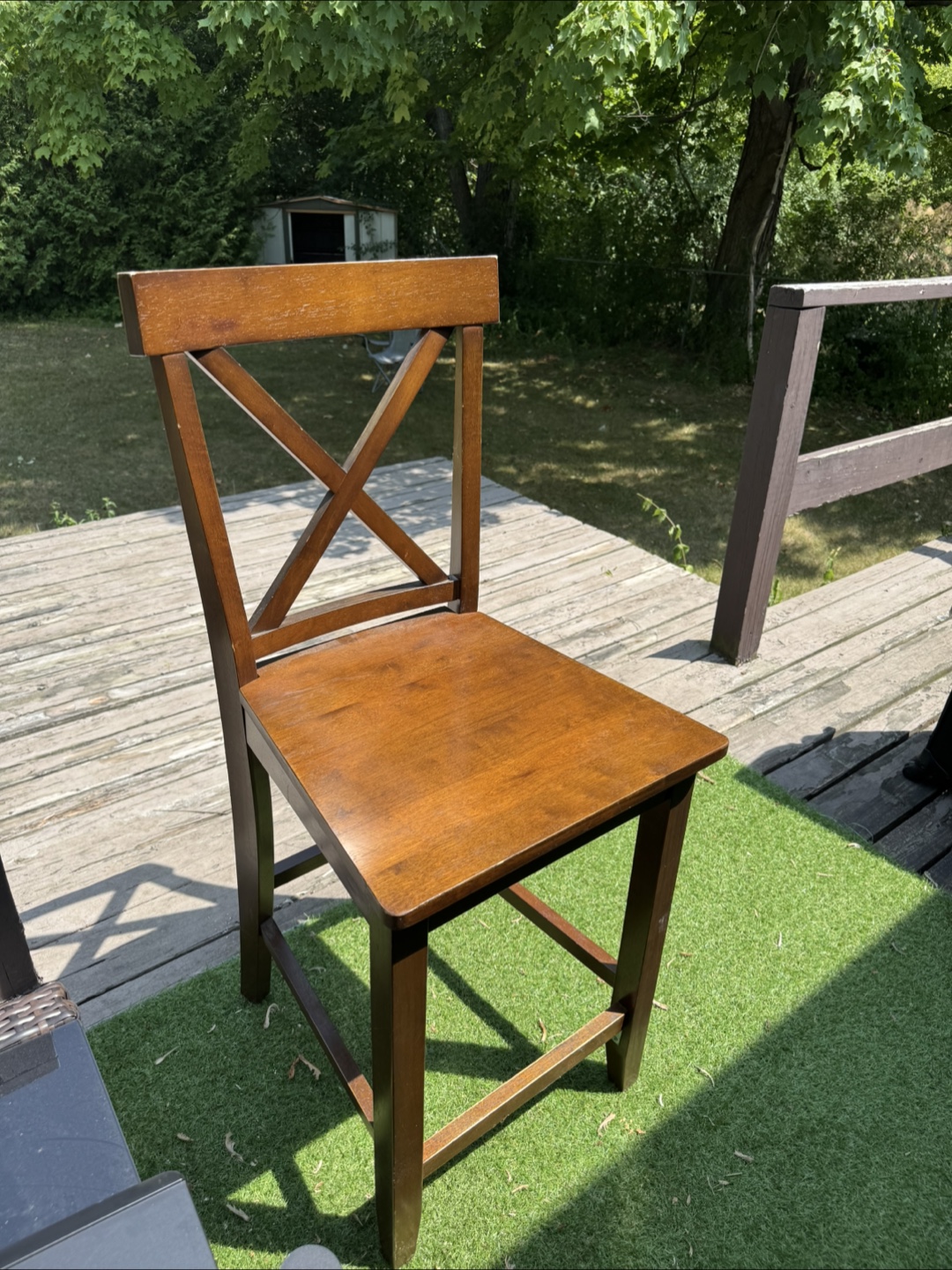 Wooden Bar Stool - photo 2