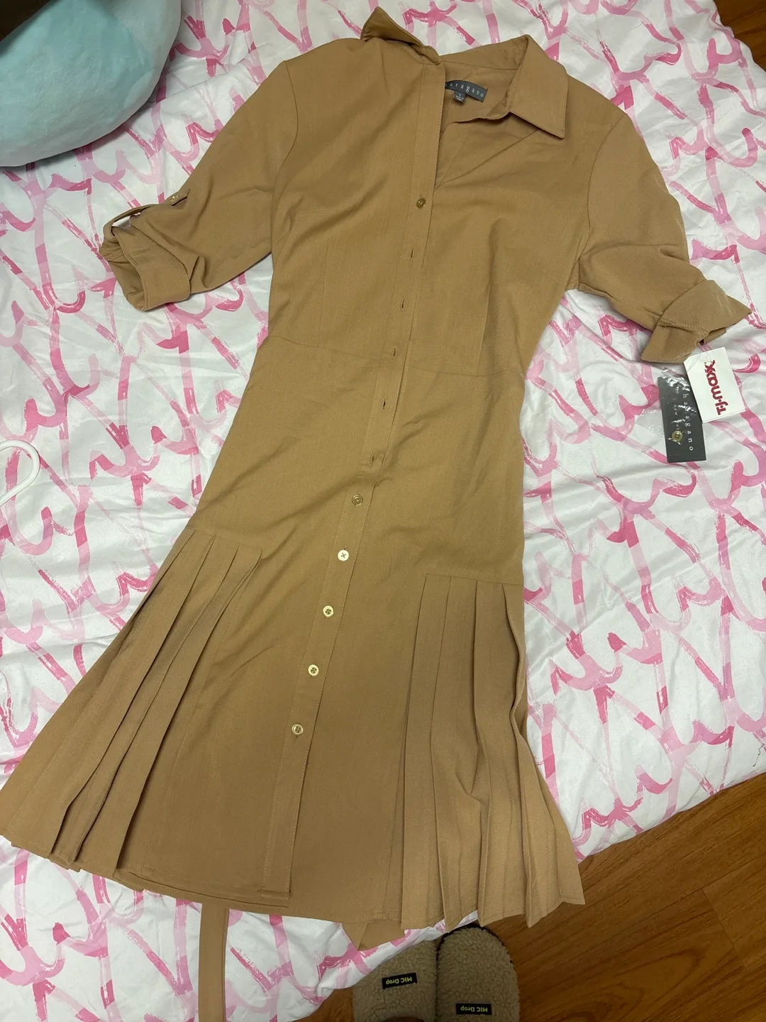 Sharagano Brown Dress thumbnail