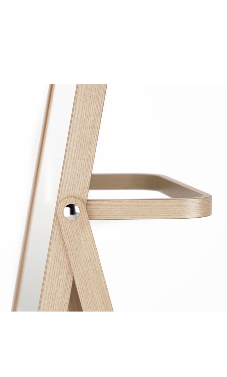 Ikea IKORNNES Standing Mirror, Ash