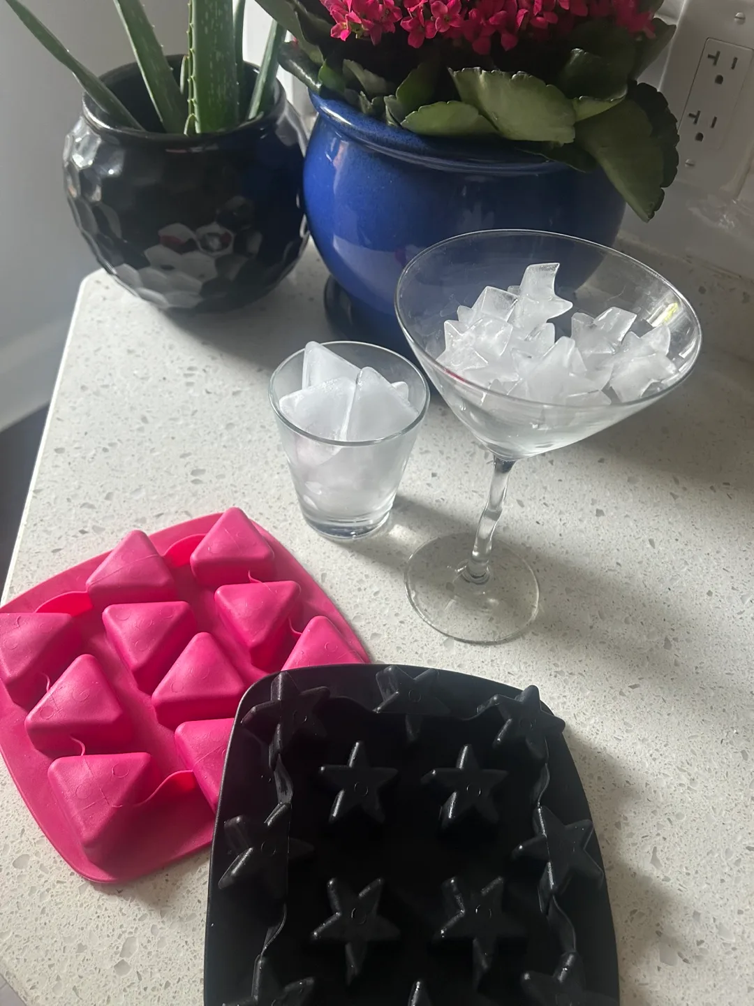 Ice Cube Molds - Star & Triangle & Chilling Stones thumbnail