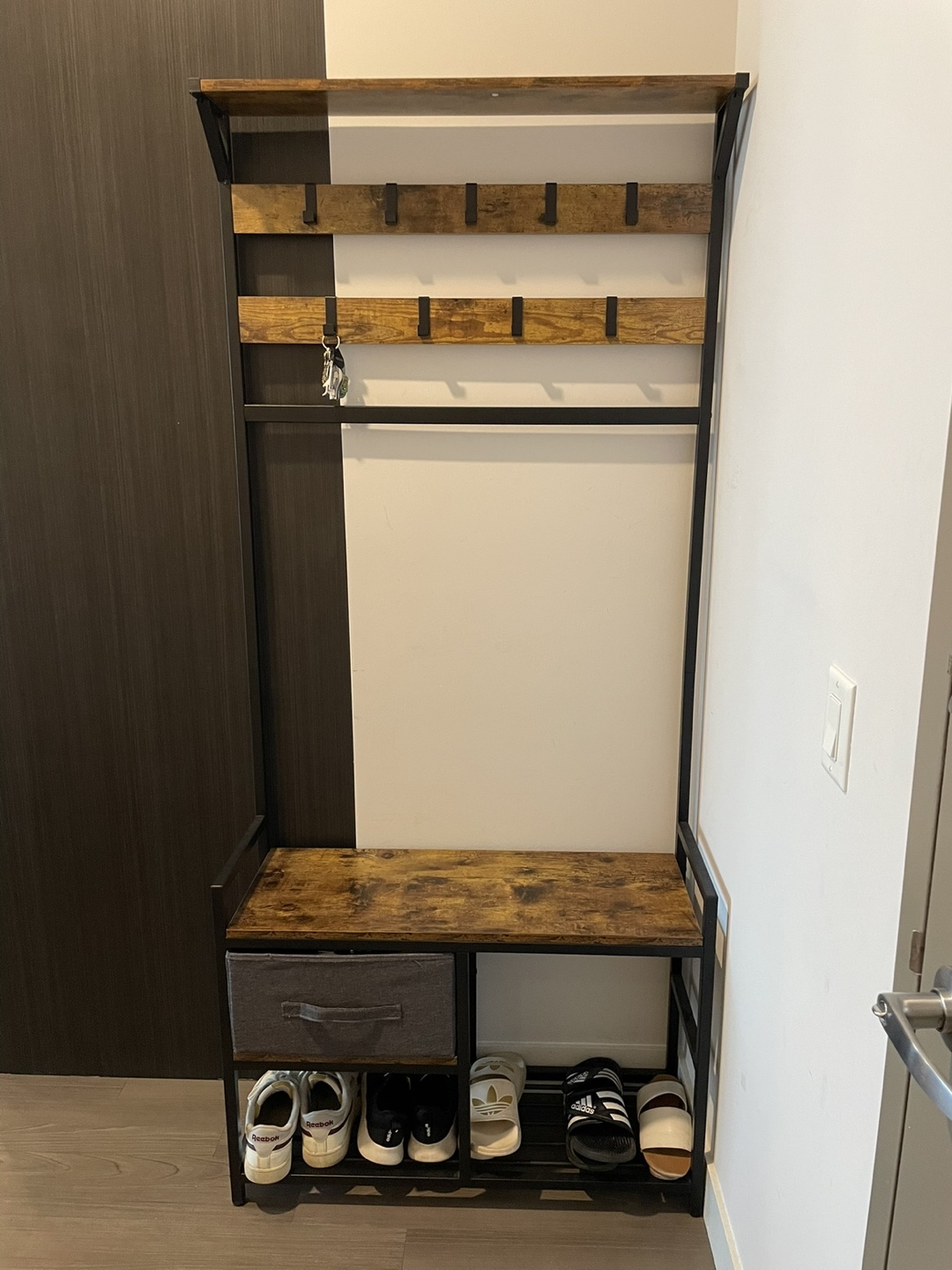 Entryway Bench with Shoe Storage!