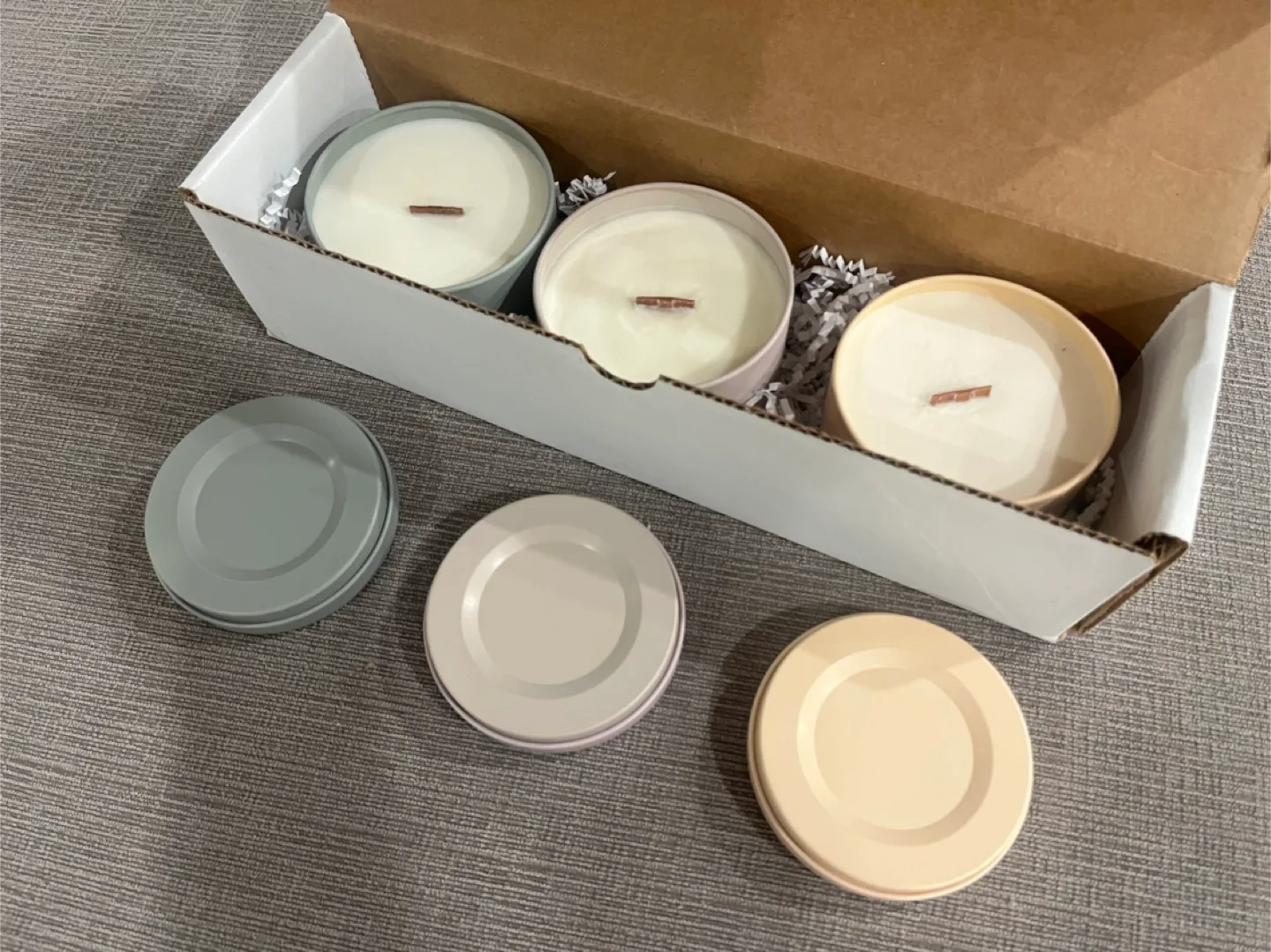 Woodsy Wooden-Wick Soy Candle Trio - NEW thumbnail