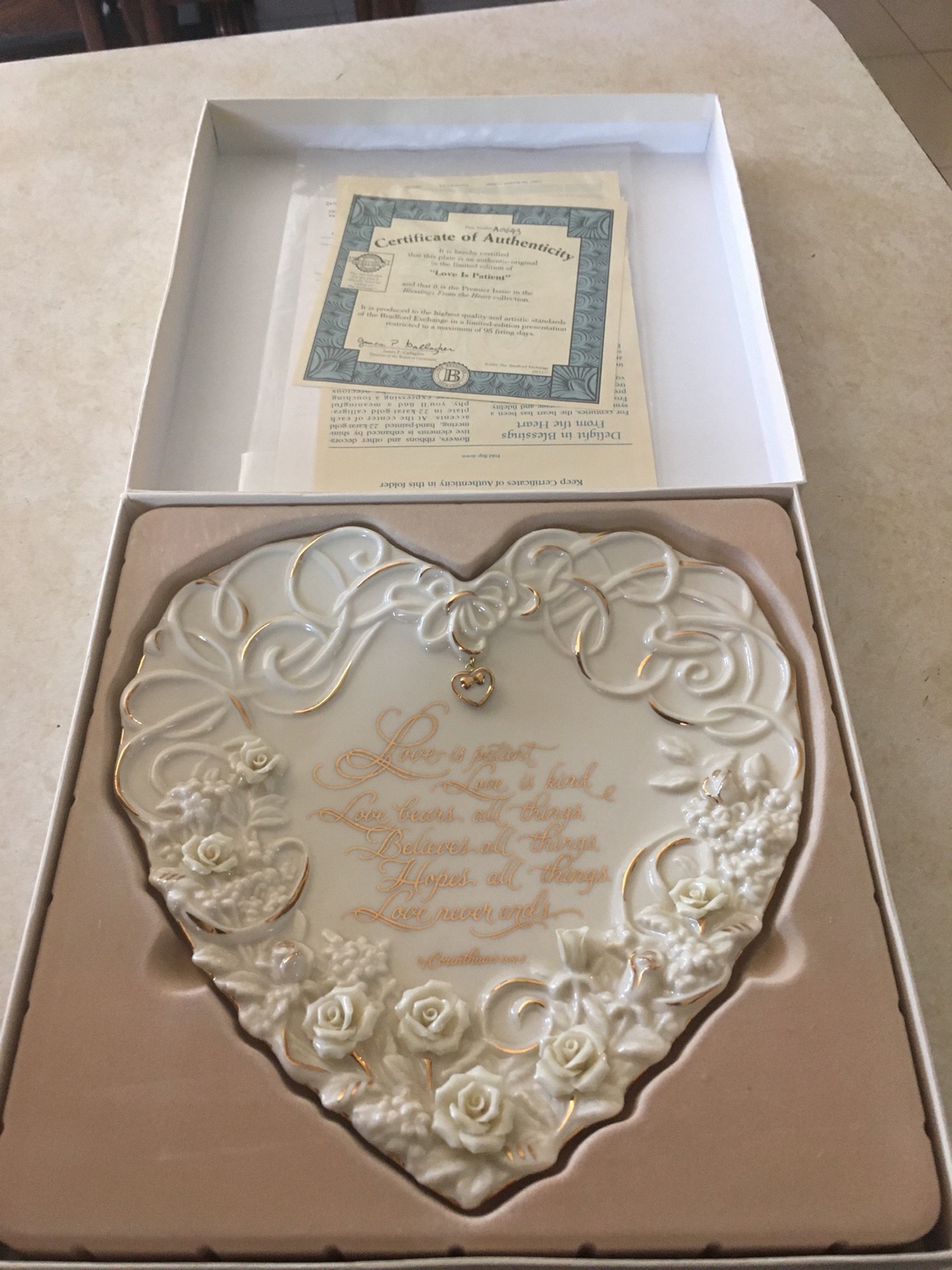 Bradford Exchange "Love is Patient" Plate - photo 4
