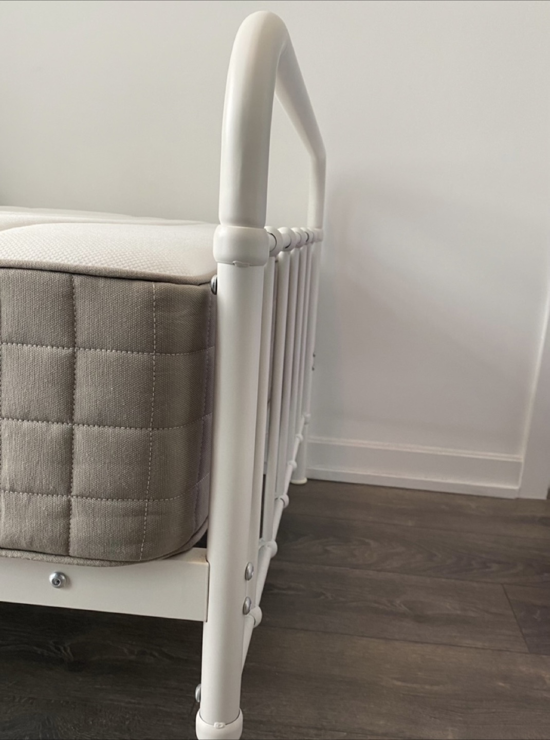 <moving sale> Zinus twin White Bed Frame - photo 3