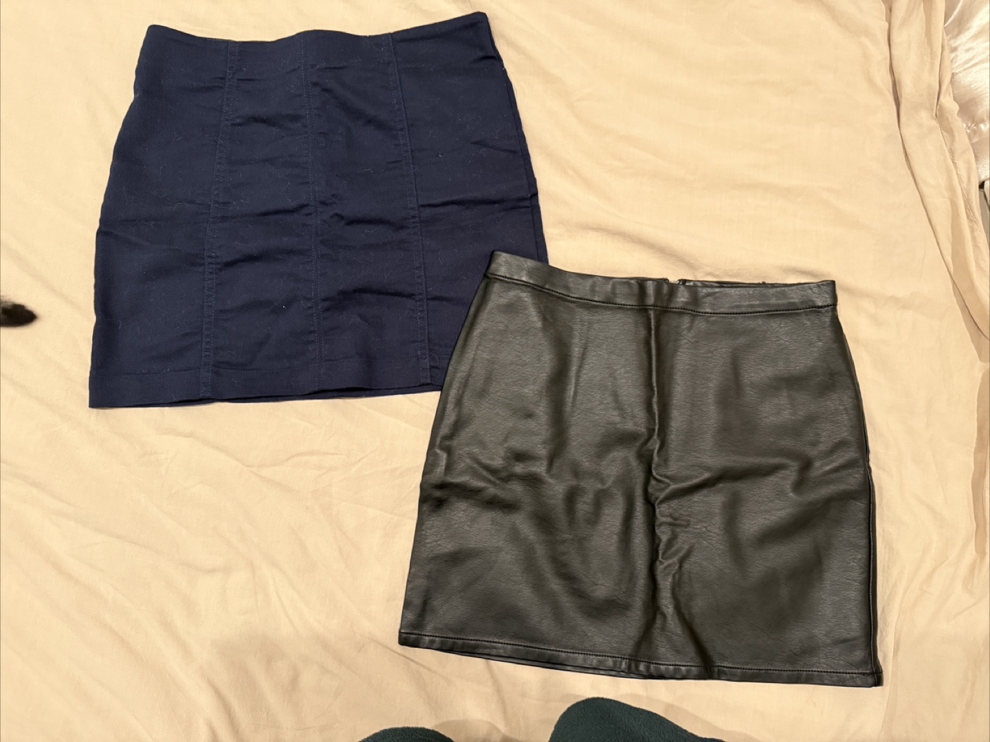 Skirts - Black (S) & Blue (M)