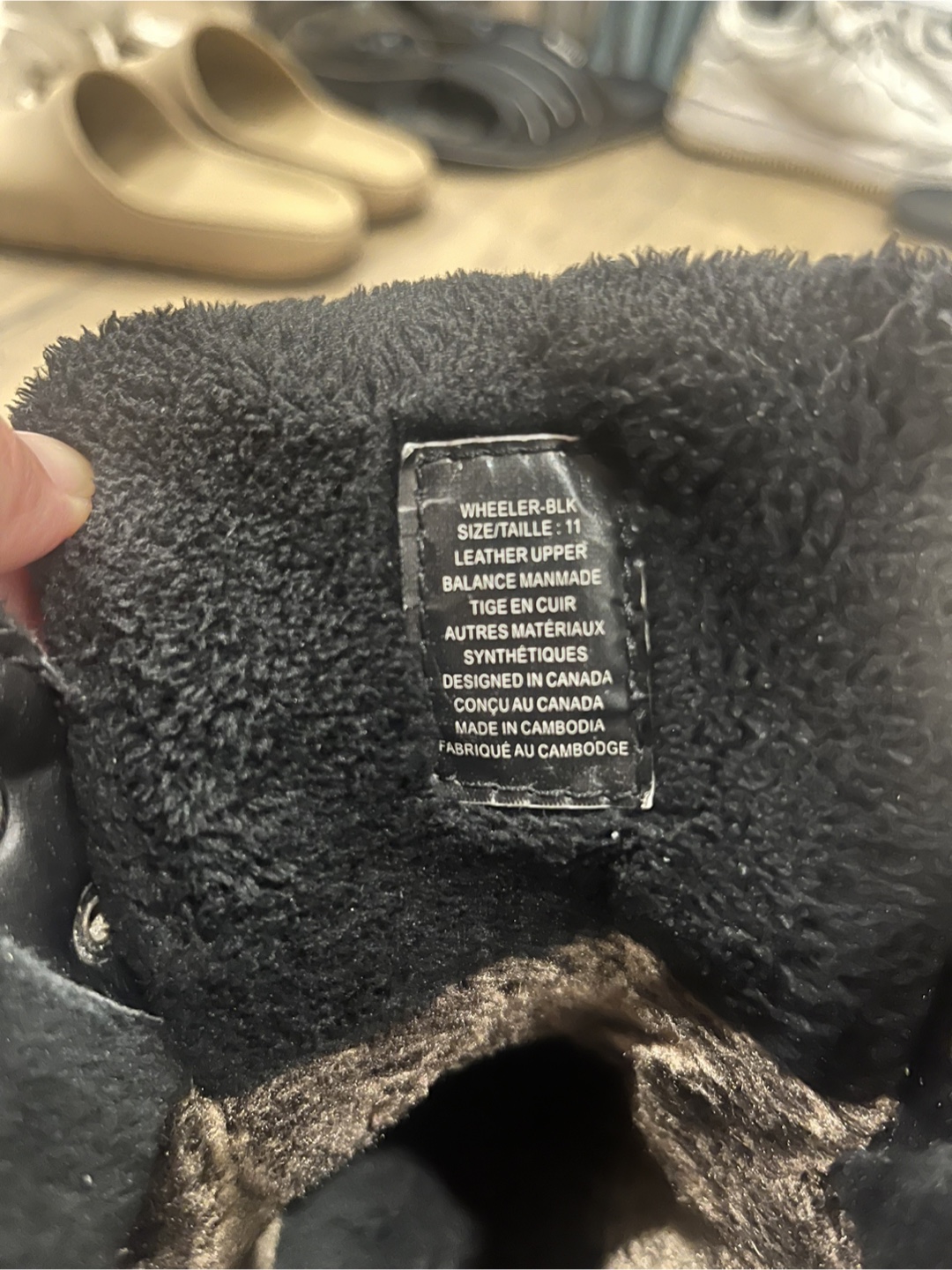 Wheeler Black Winter Boots - Size 11 - photo 3