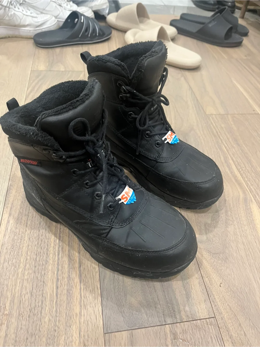 Wheeler Black Winter Boots - Size 11