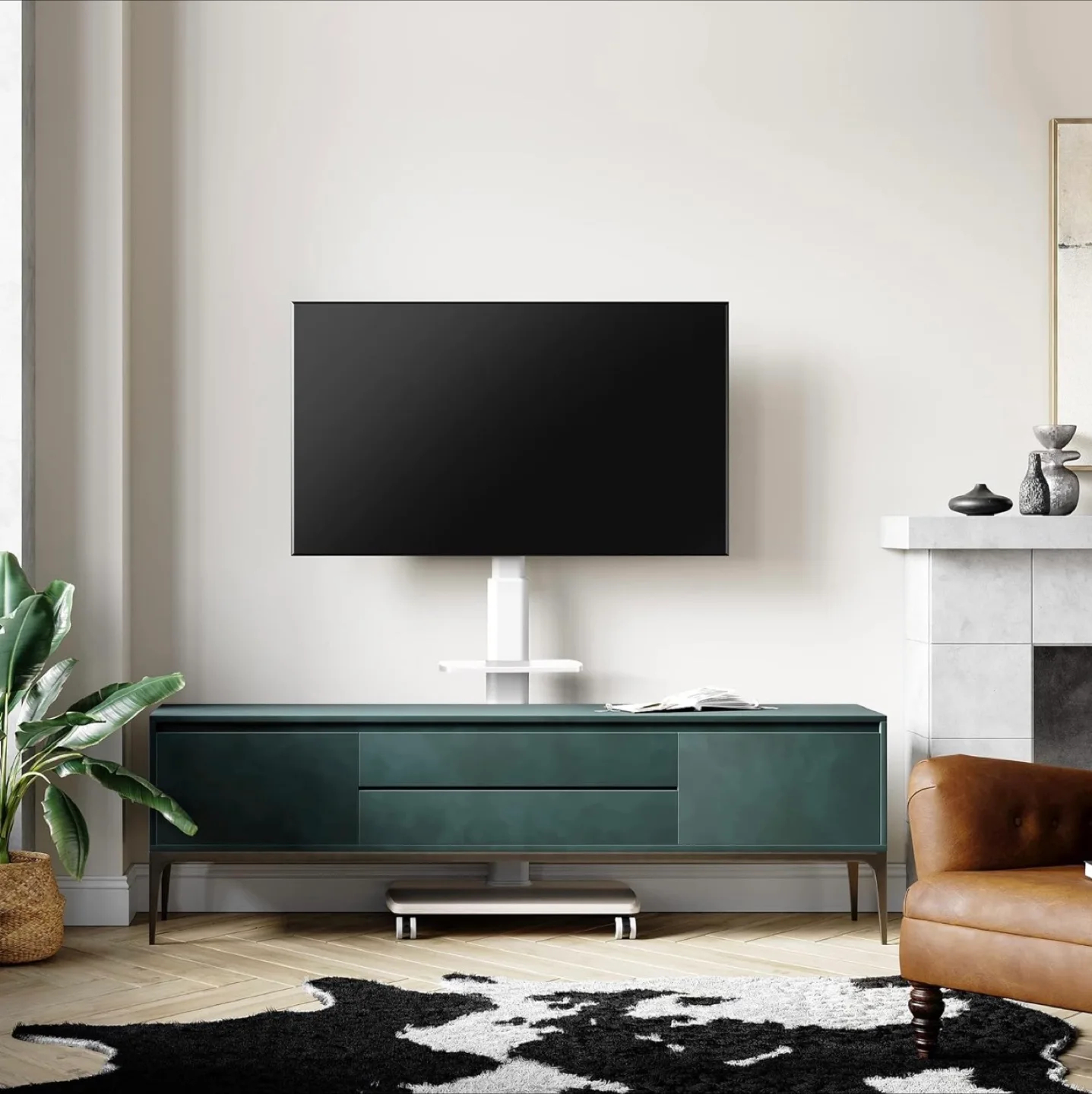 Rolling TV Stand for 32"-70" TVs image indicator(6)