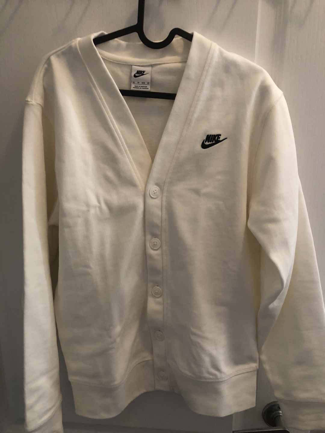 Nike White Cardigan - Size XS