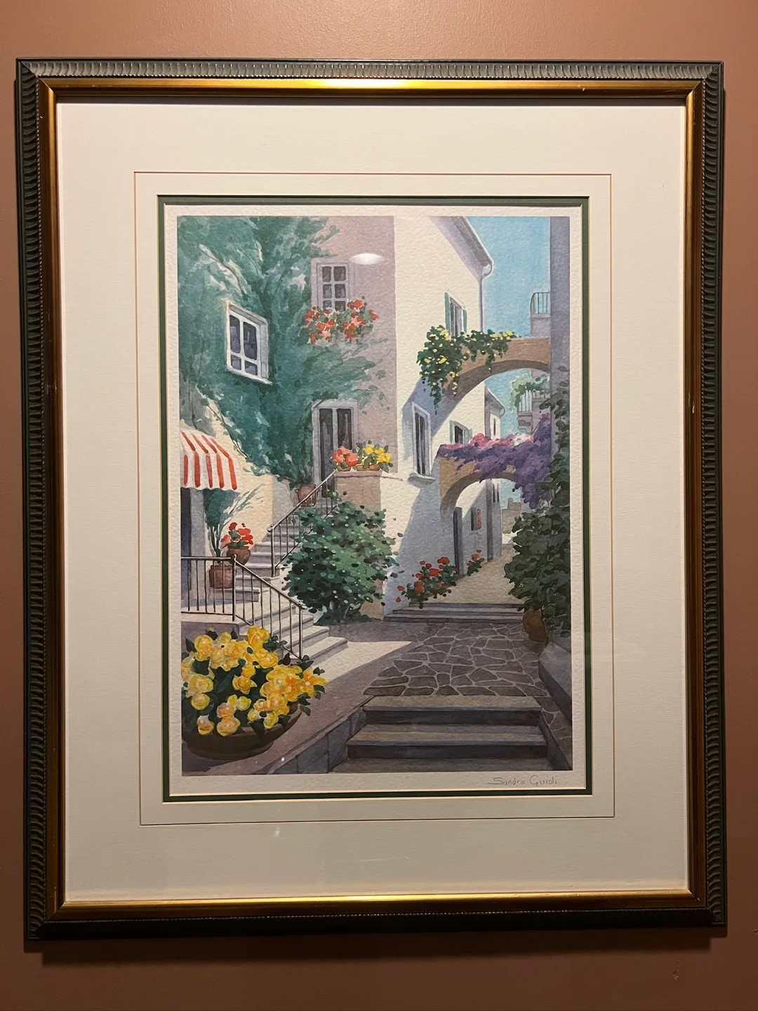 Sandro Guidi Signed & Framed Print – Mediterranean Passage image indicator(4)