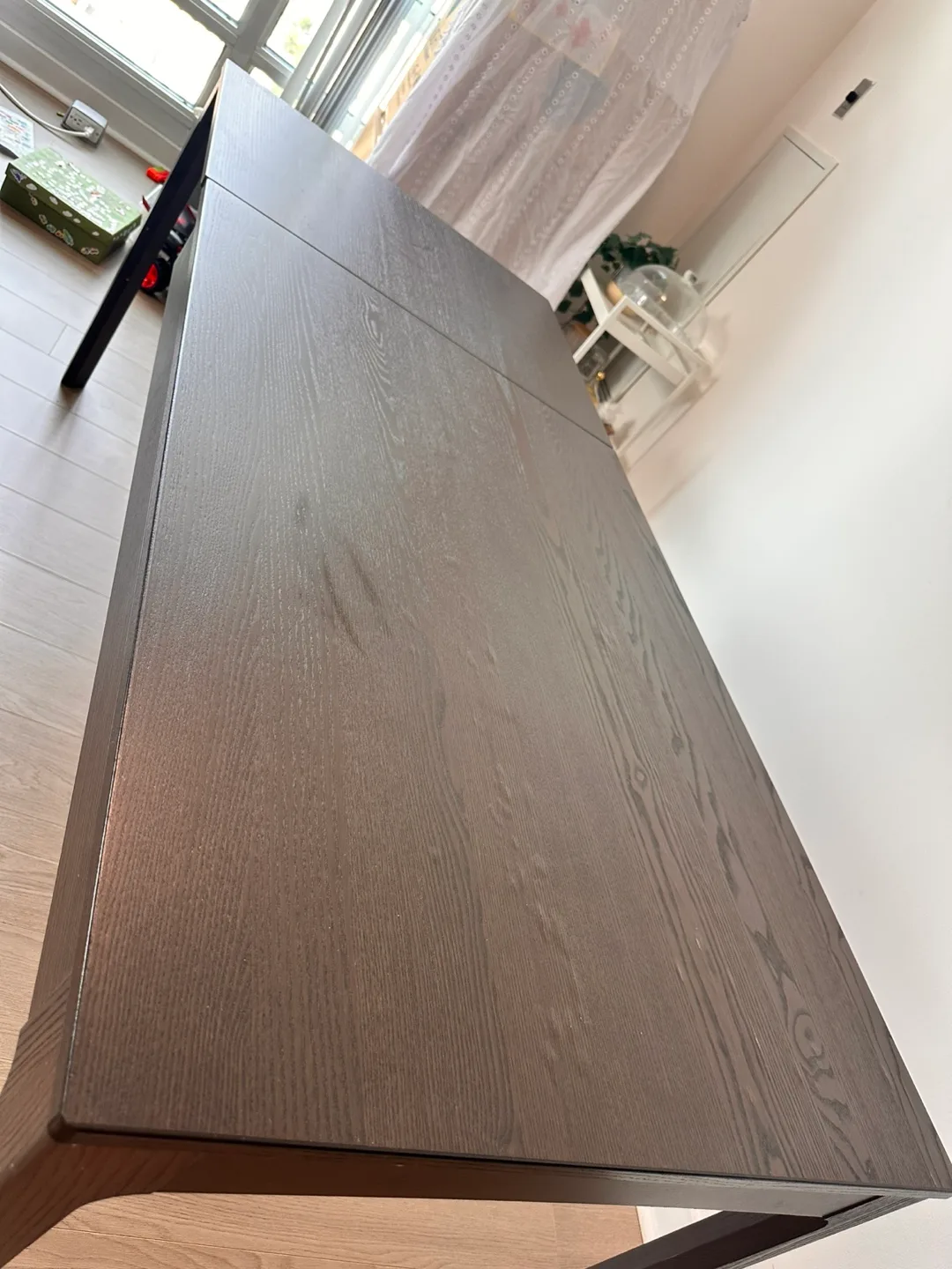 Dark Brown Extendable Dining Table