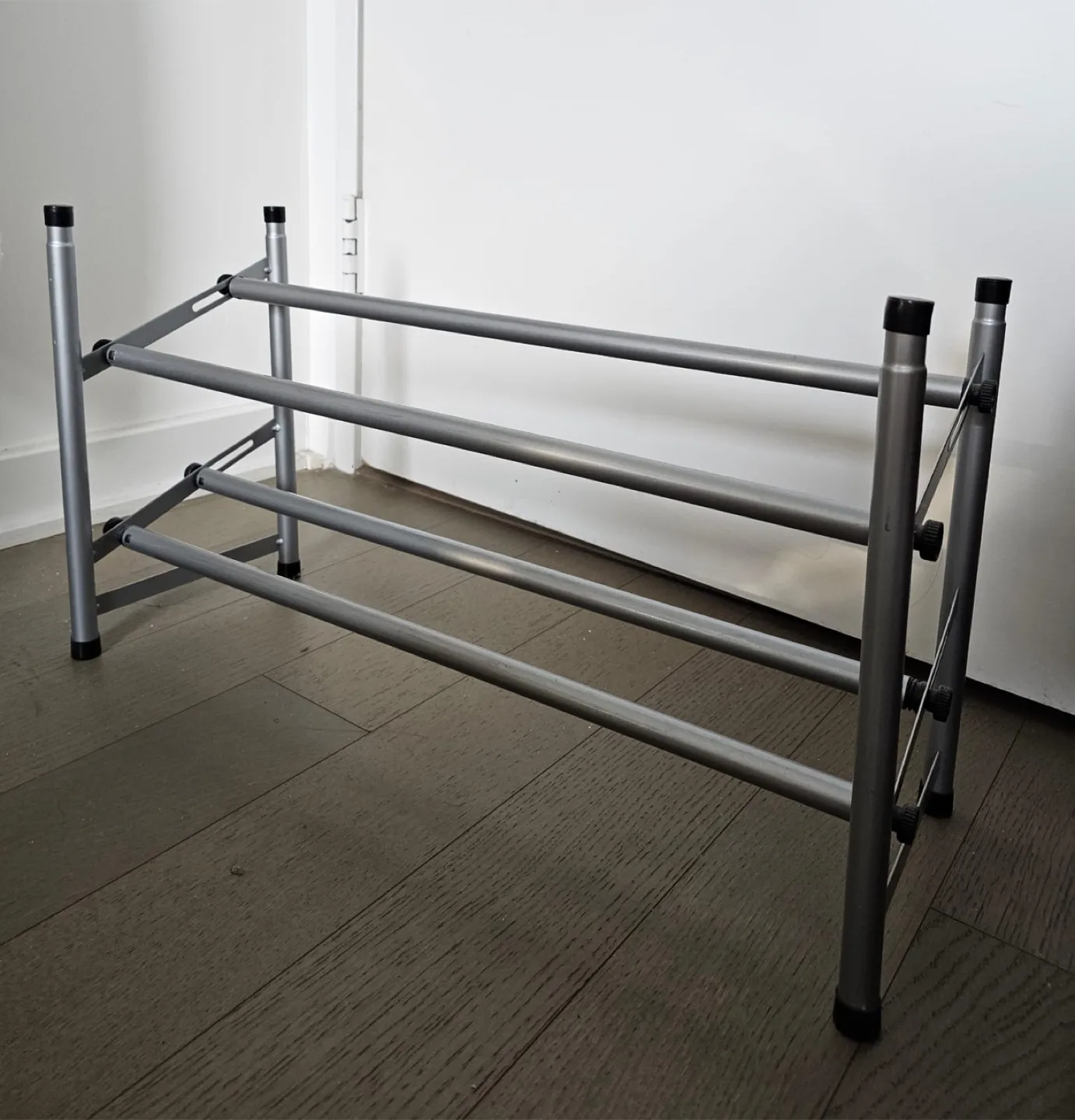 2-Tier Standing Shoe Rack (Expandable and Adjustable) thumbnail