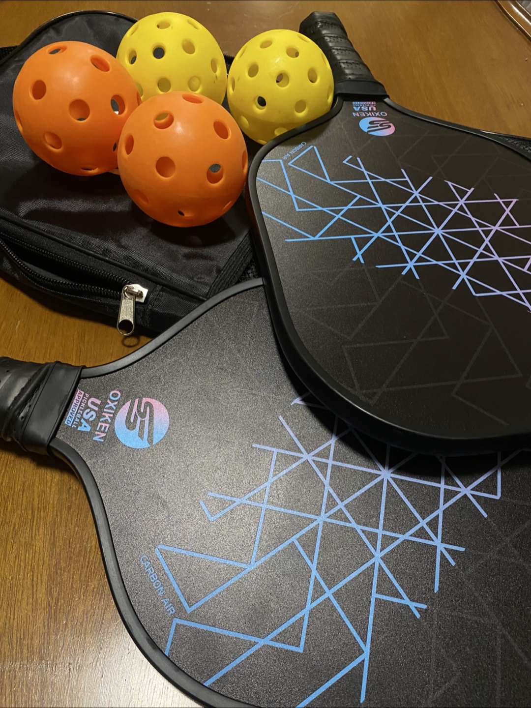 OIXIKEN 2 Paddle Pickleball Set w/ Balls & Bag - photo 3