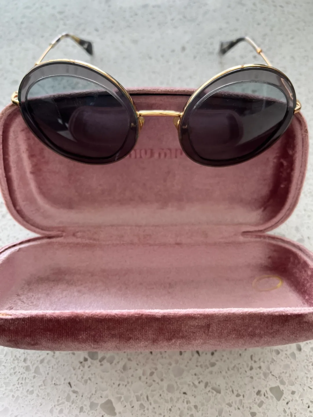 Miu Miu Round Sunglasses with Case image indicator(5)