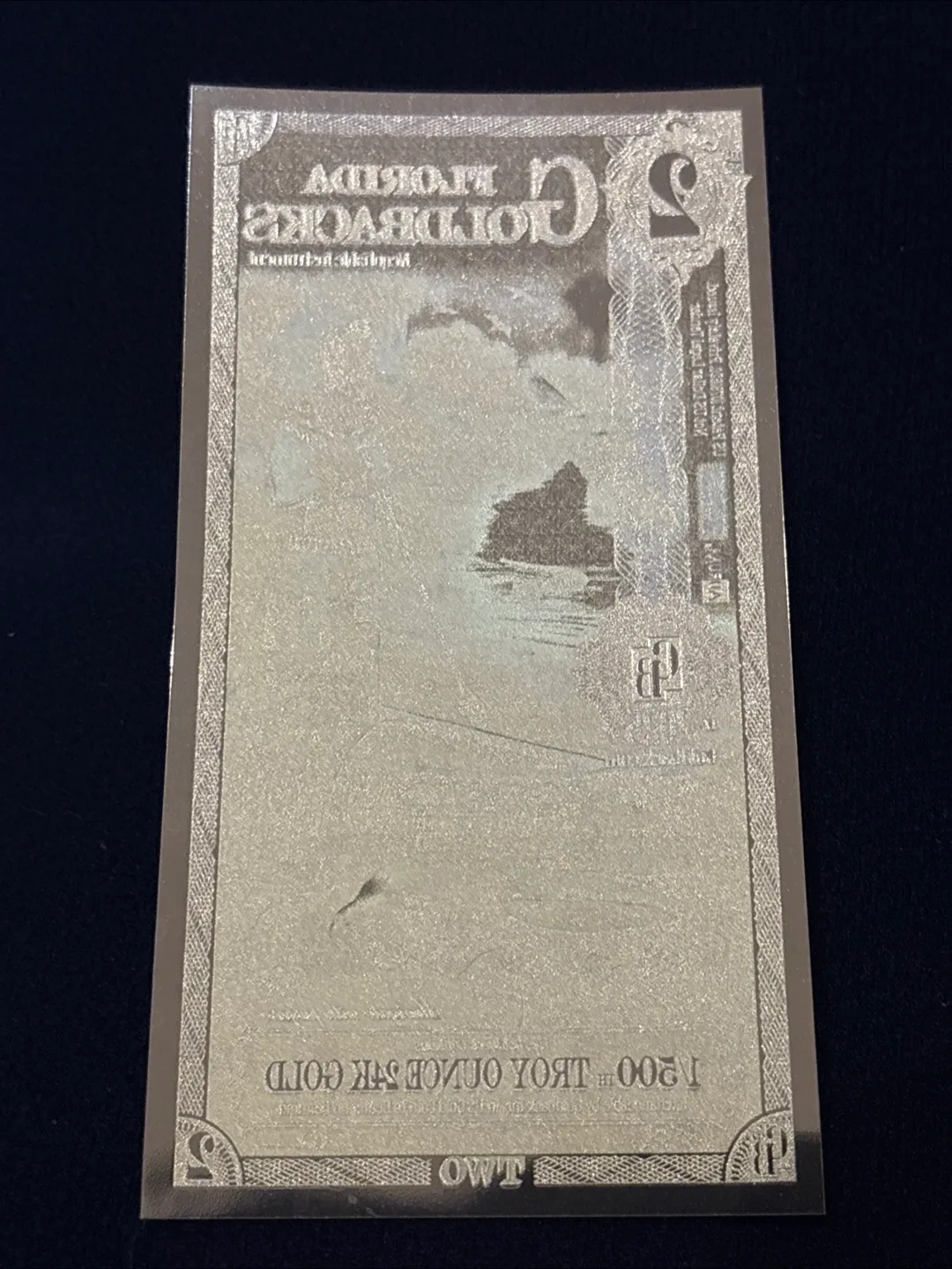 Florida Goldbacks Negotiable Instrument (1/500) image indicator(2)