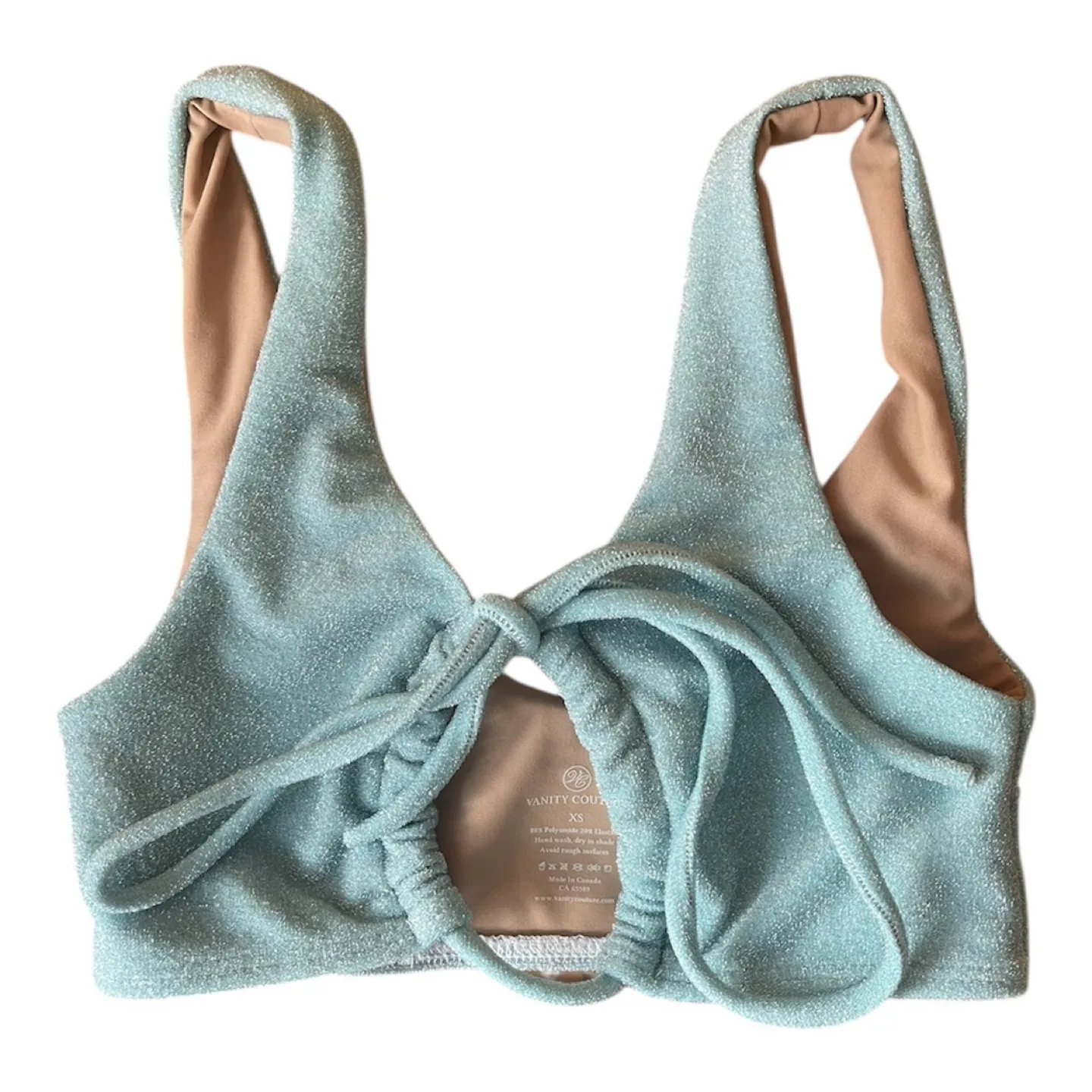 NWT Vintage 2000s Y2K Bikini  Push Up Top XS/S image indicator(8)