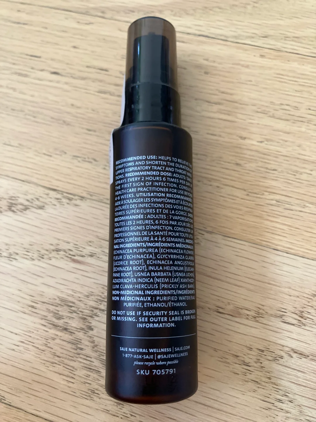 Saje Natural Wellness Echinacea Throat Spray 25ml image indicator(4)