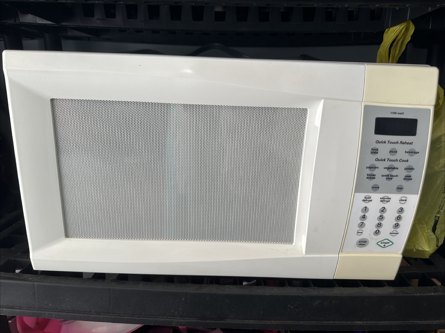 White Countertop Microwave - 1100 Watt