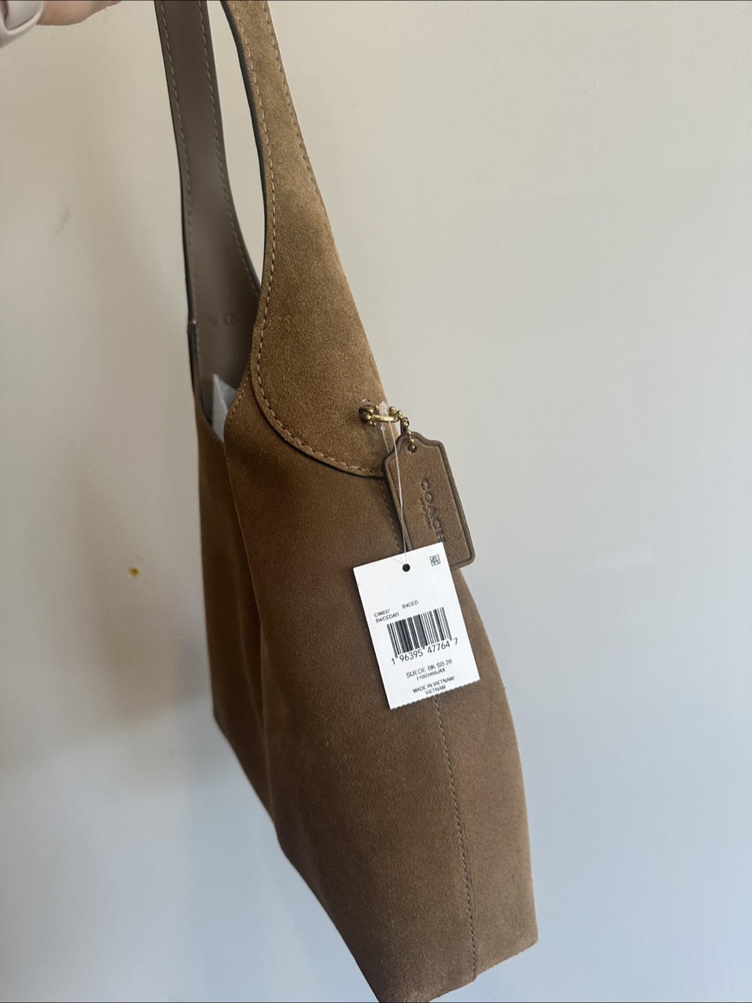 Coach Suede Leather Shoulder Bag - photo 2