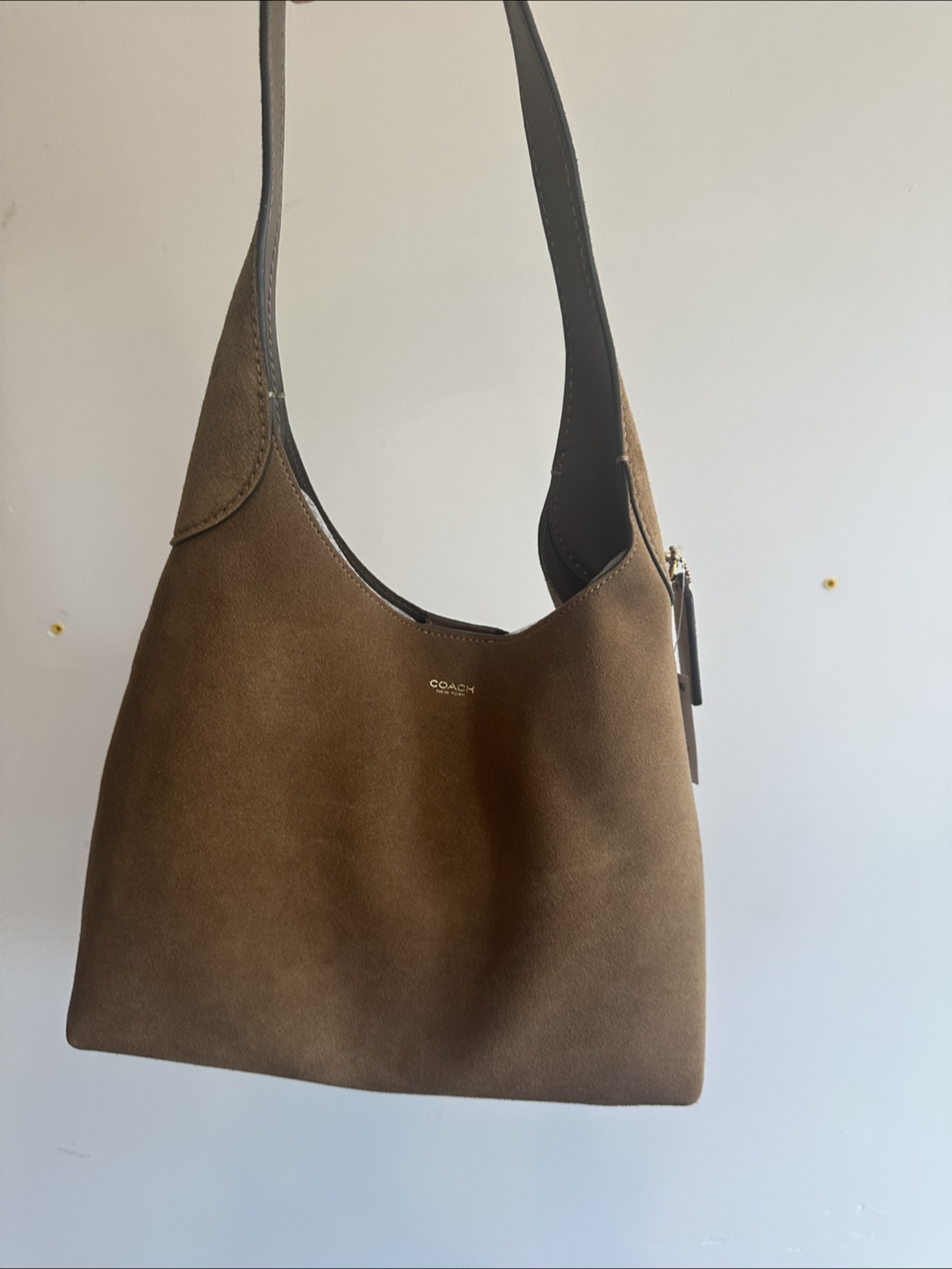 Coach Suede Leather Shoulder Bag