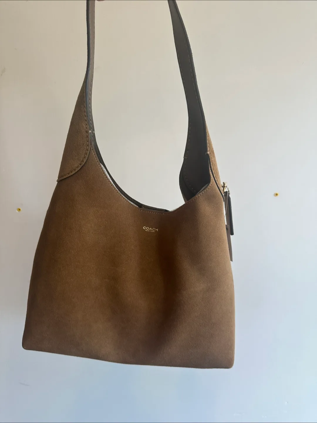Coach Suede Leather Shoulder Bag thumbnail
