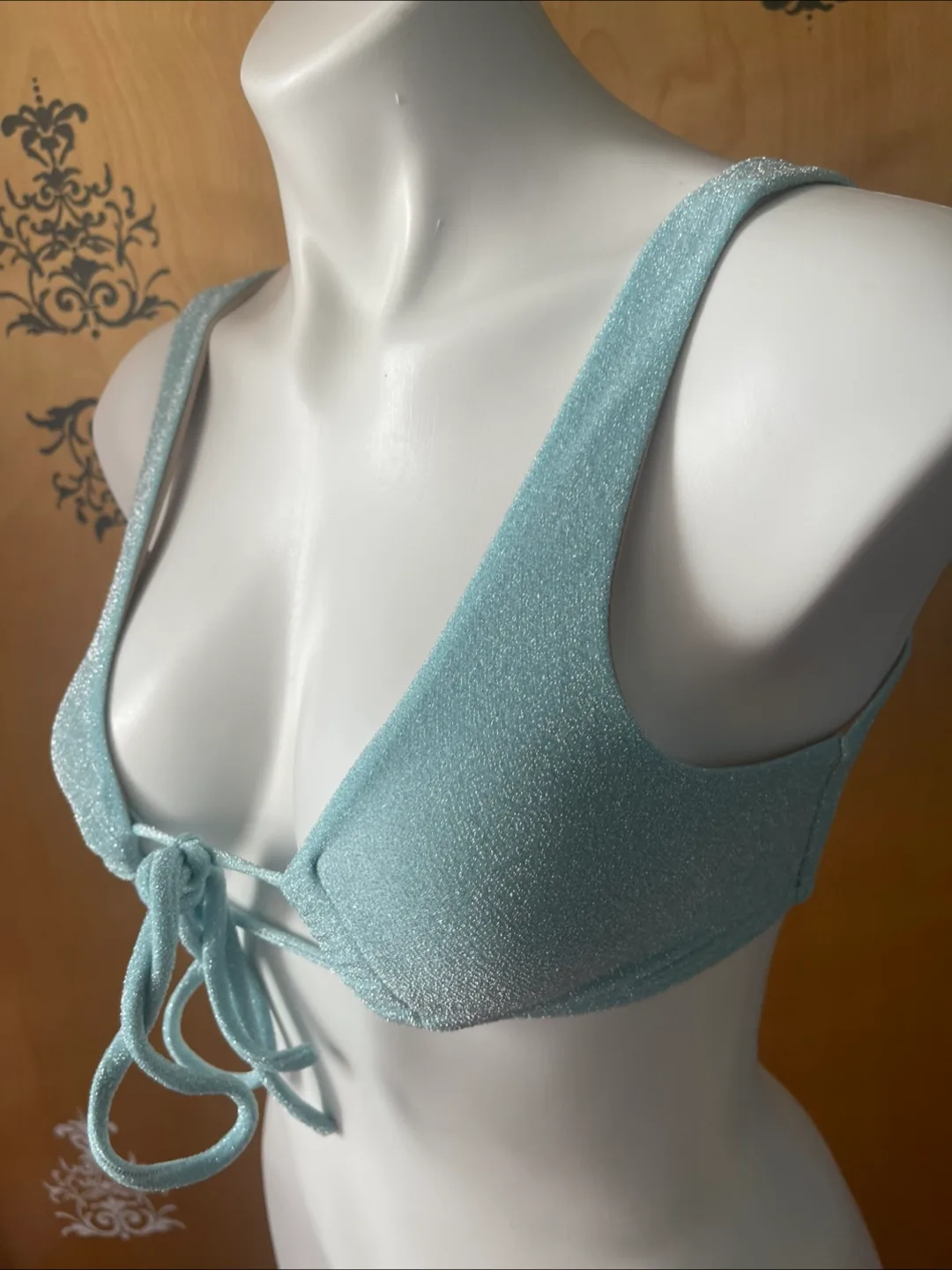 NWT Vintage 2000s Y2K Bikini  Push Up Top XS/S image indicator(9)