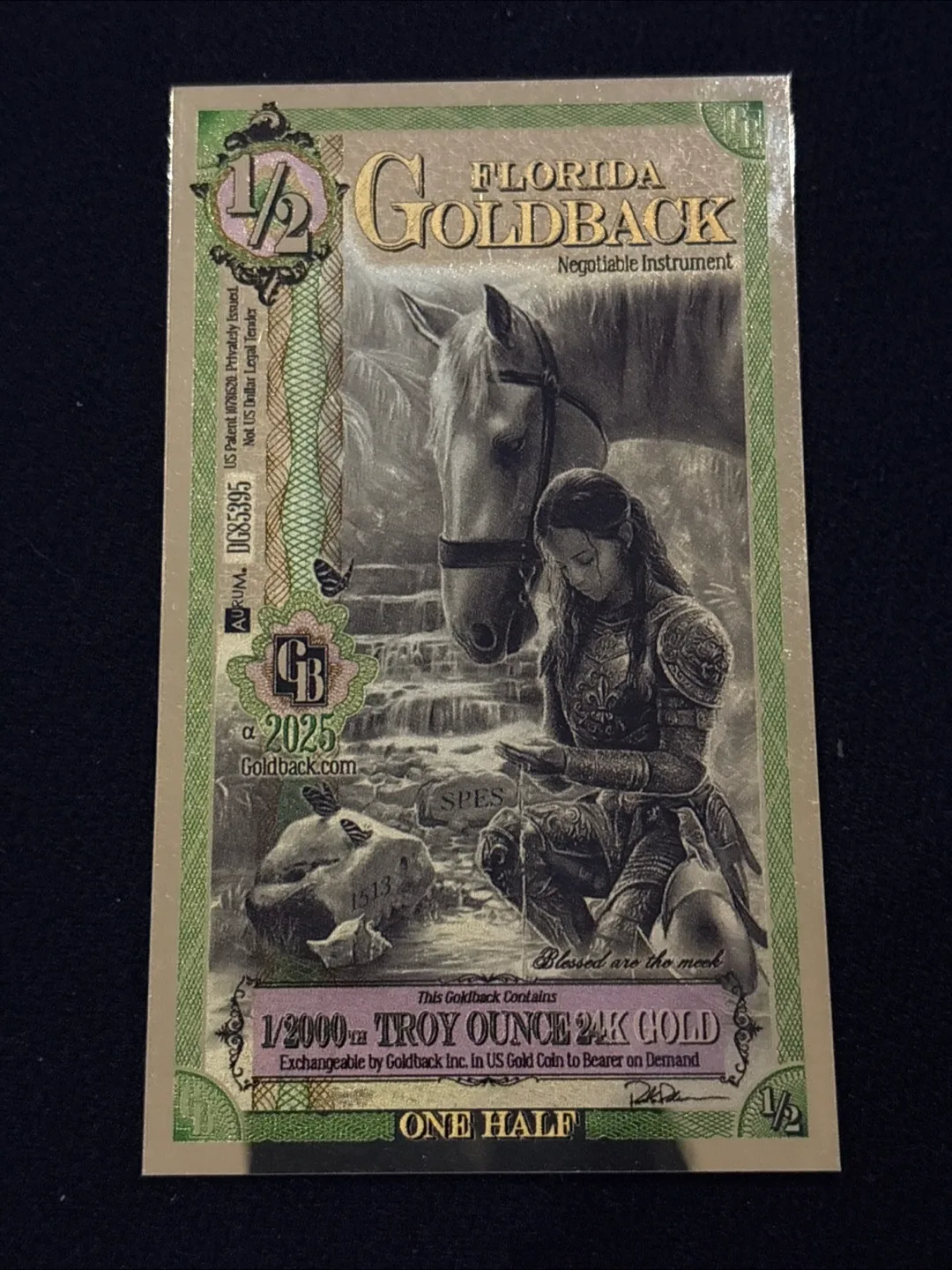 Florida Goldback Negotiable Instrument (1/2000) thumbnail