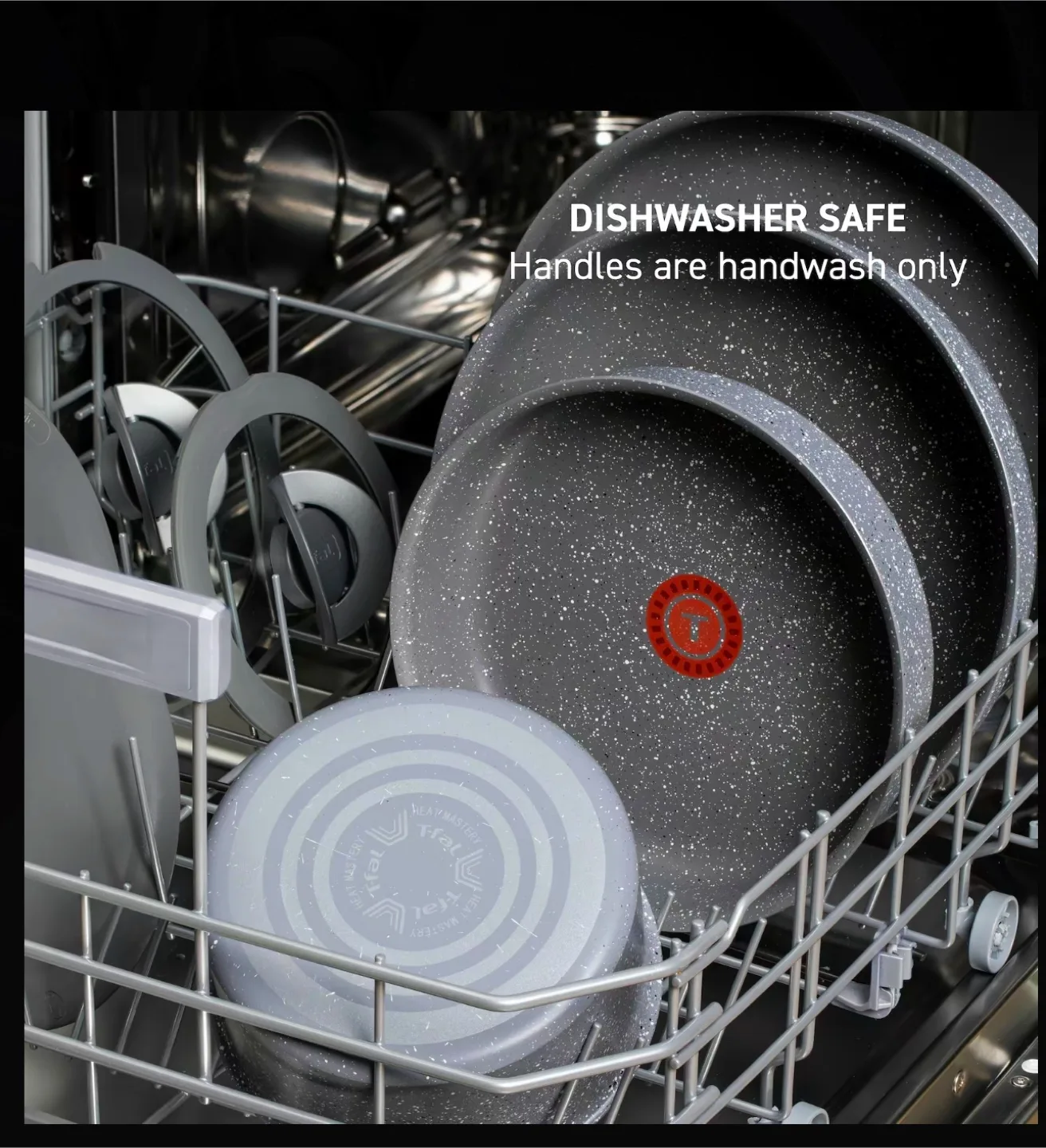 T-fal Ingenio Essentials 11-Piece Cookware Set - Grey Granite image indicator(6)