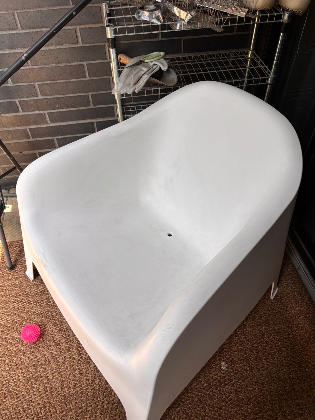 Ikea White Outdoor Chair