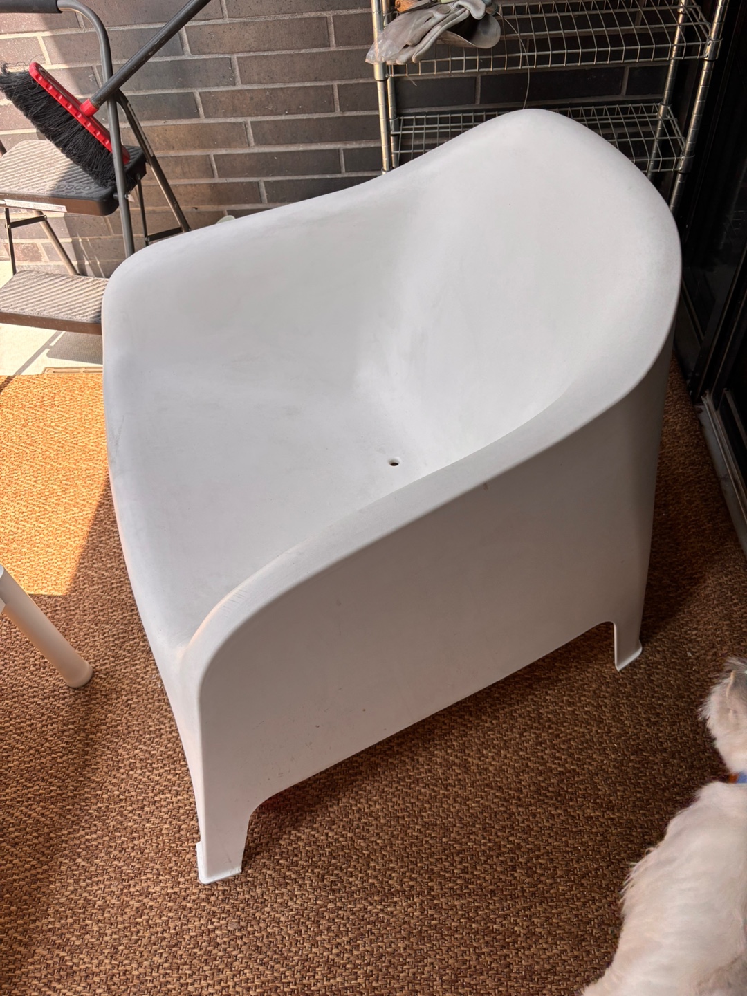 Ikea White Outdoor Chair - photo 2