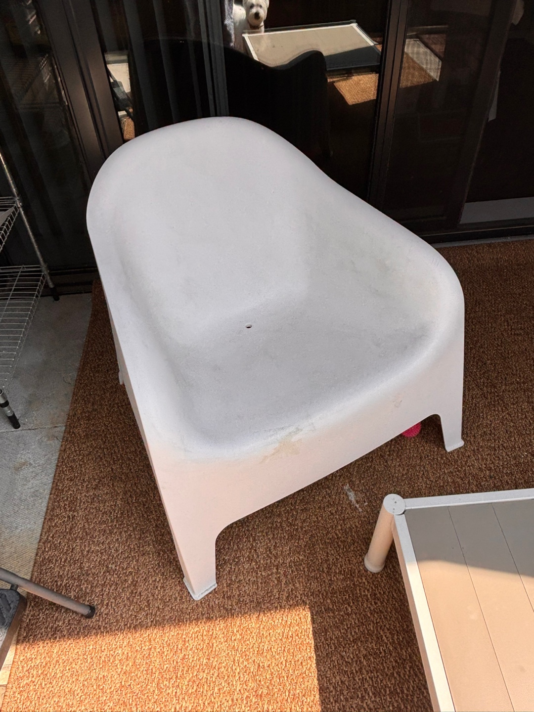 Ikea White Outdoor Chair - photo 3
