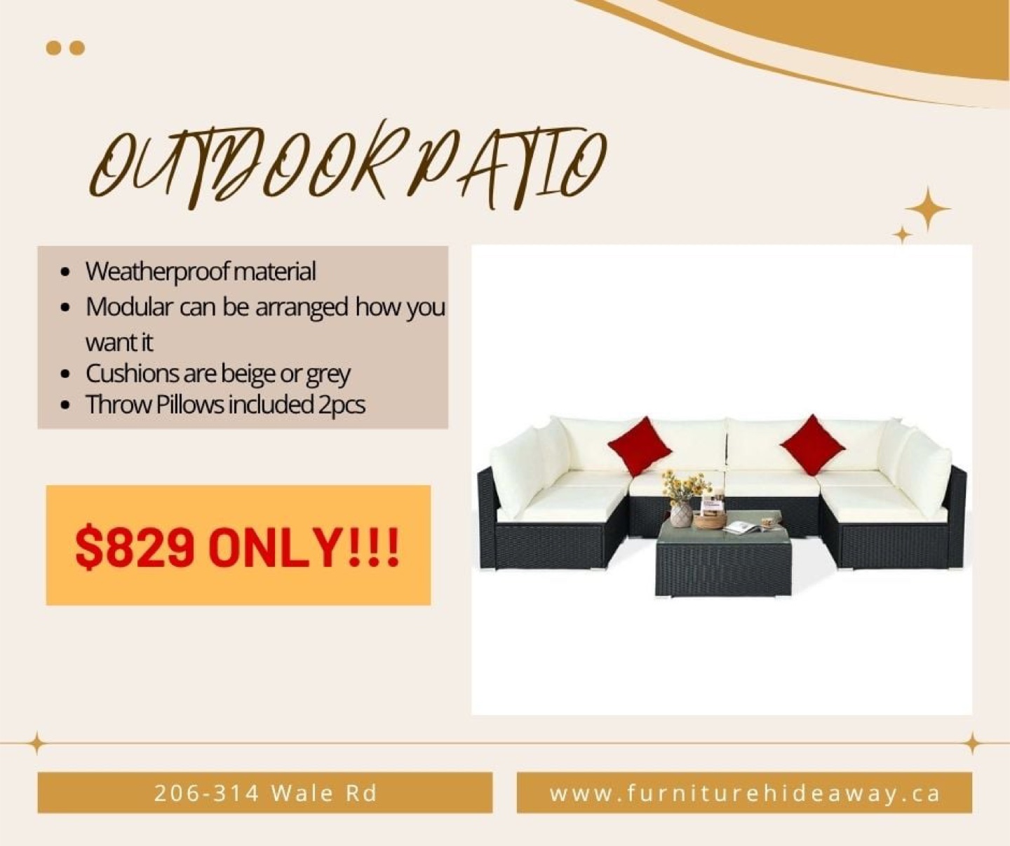 🌟 FLASH SALE – TODAY ONLY! 🌟 PATIO SET + SLEEPER COUCH - photo 3