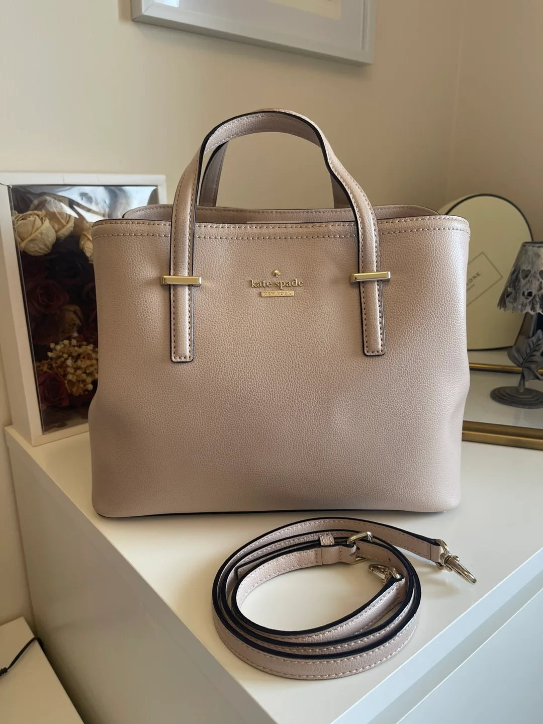Nude Pink Purse Satchel thumbnail