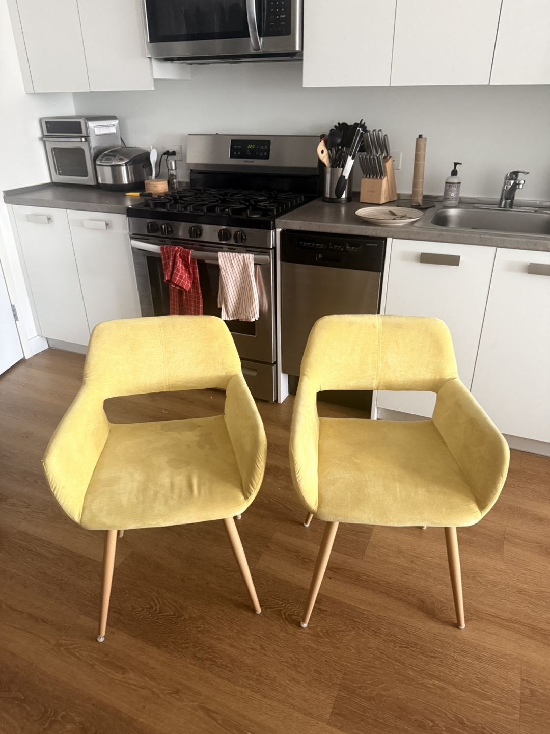 Yellow Accent Chairs - Set of 2