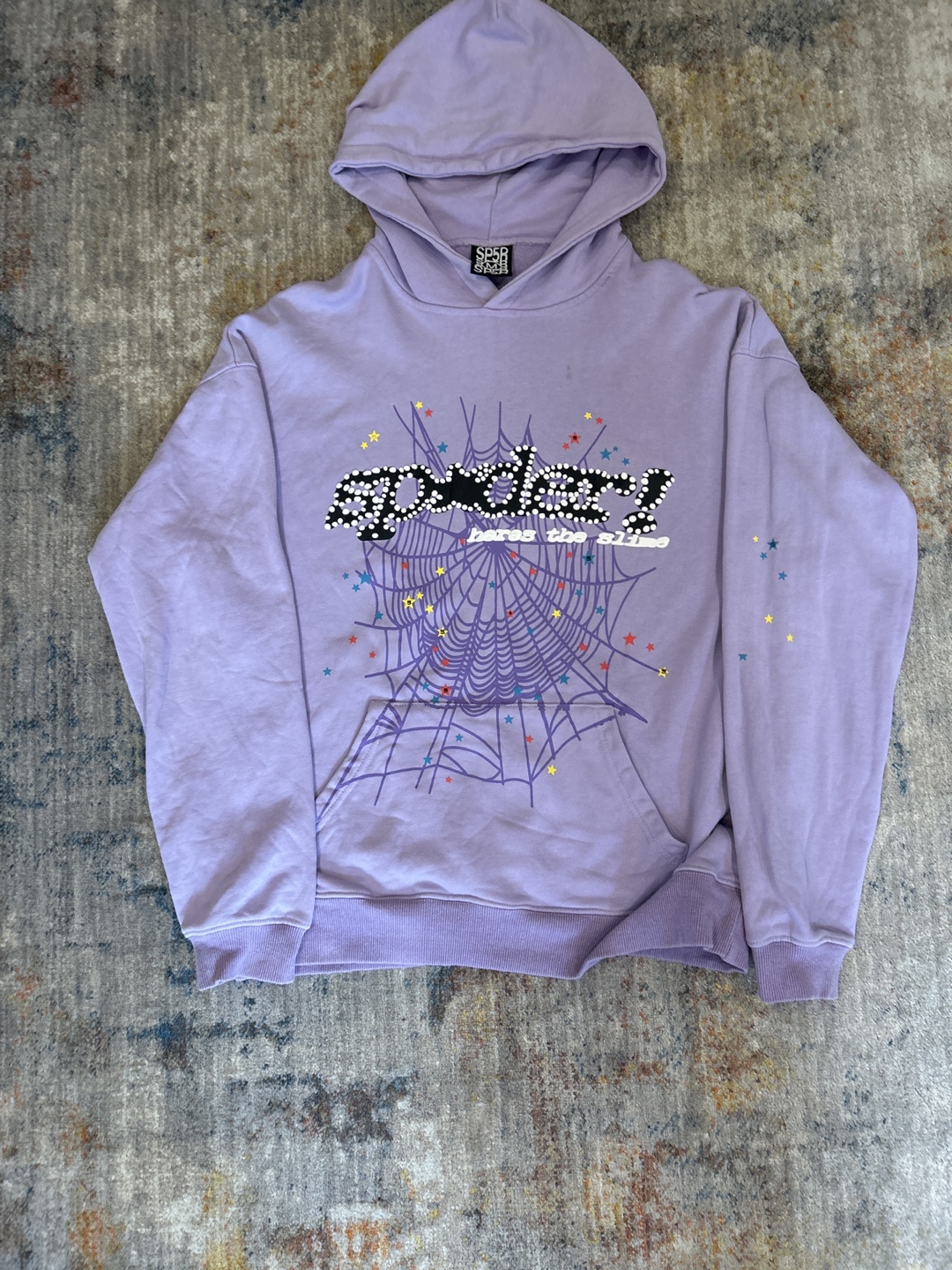 Sp5der Hoodie - Size M - Lilac