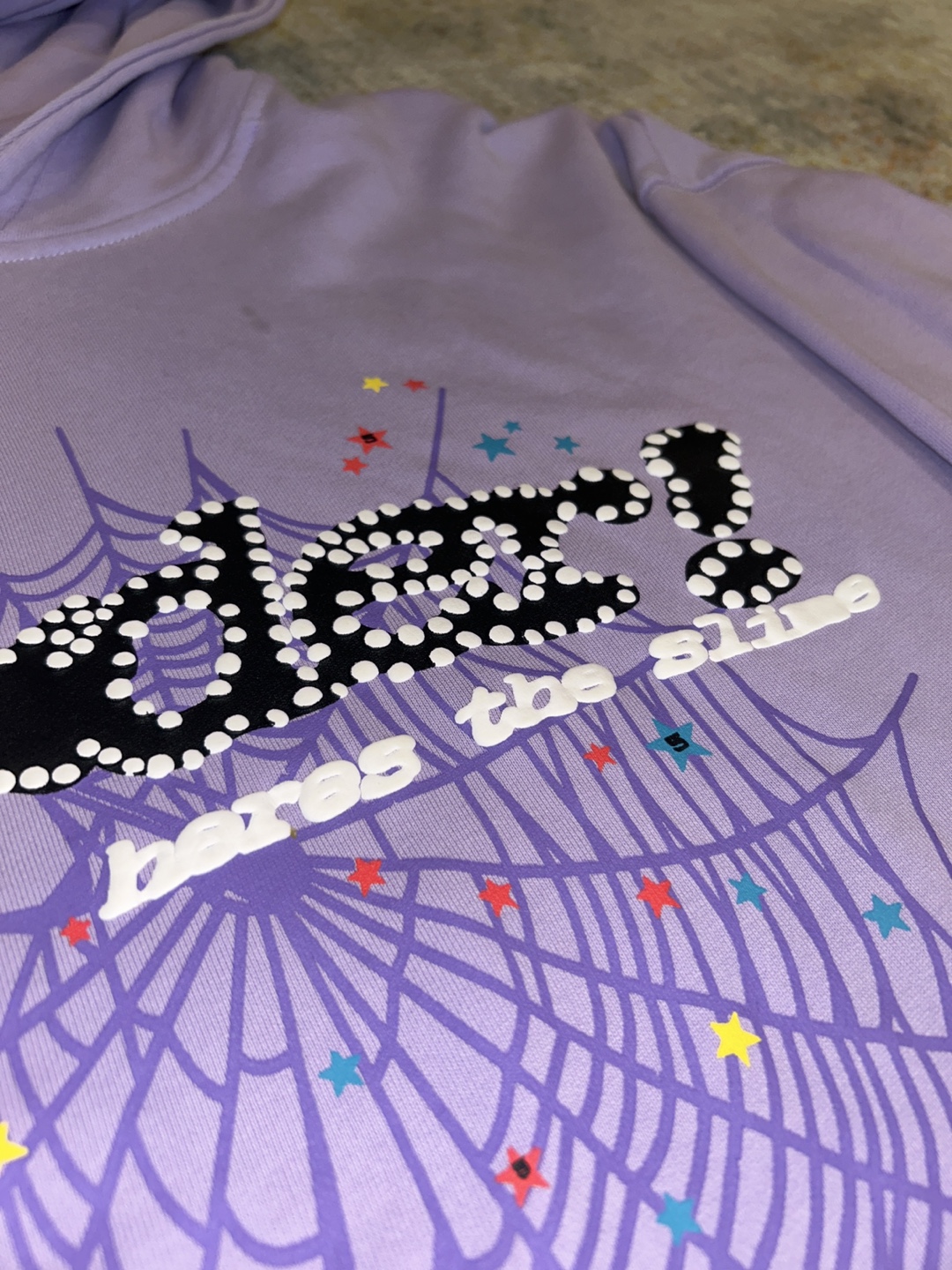 Sp5der Hoodie - Size M - Lilac - photo 3