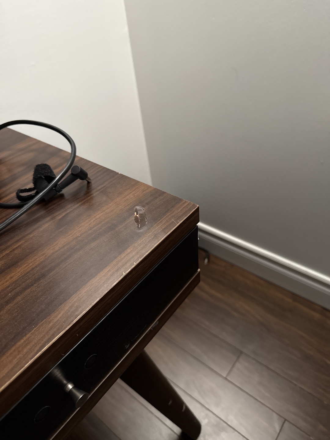 Brown Wooden Desk - photo 2